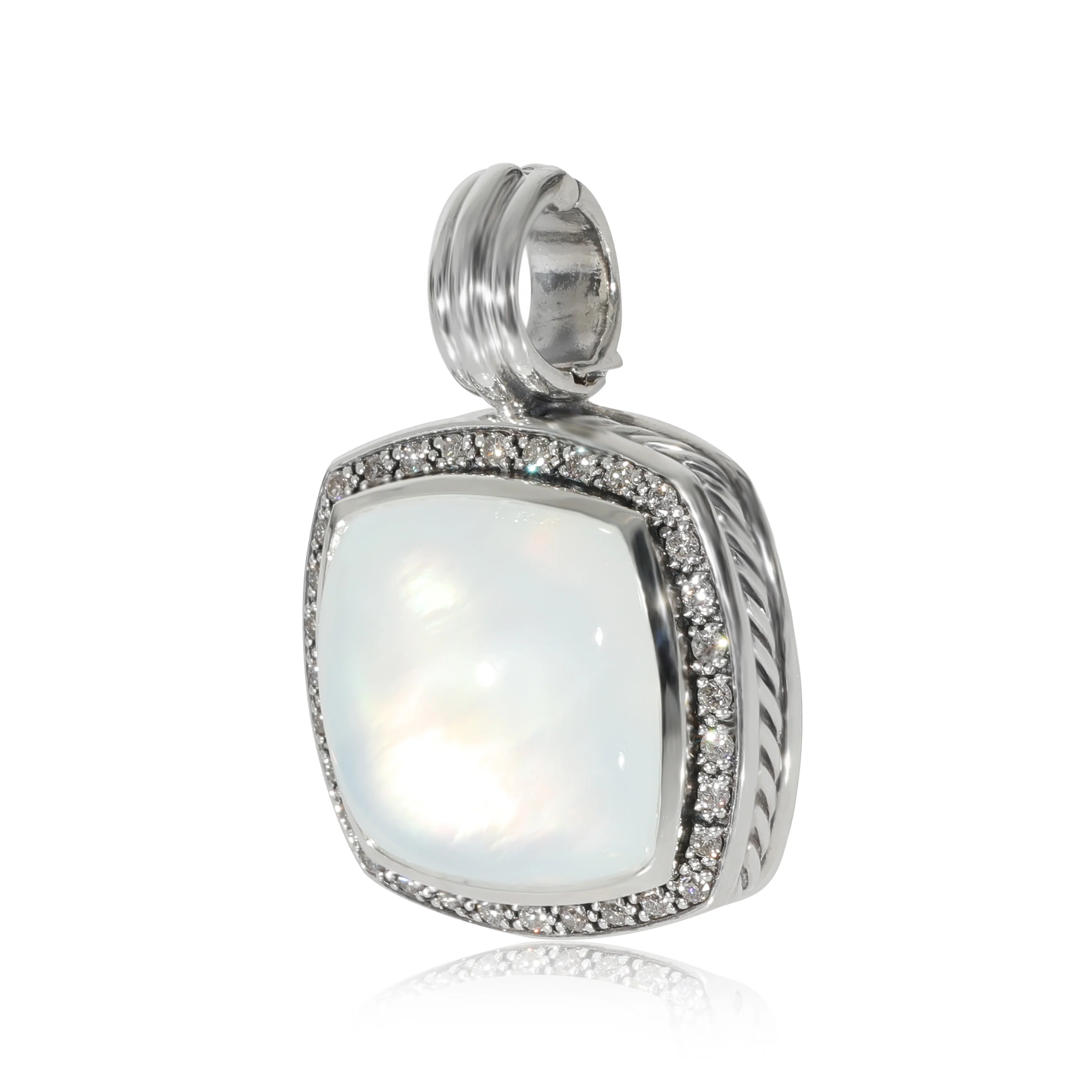 Albion Enhancer, Quartz & Mother of Pearl, Sterling Silver 0.5 CTW - Image 2