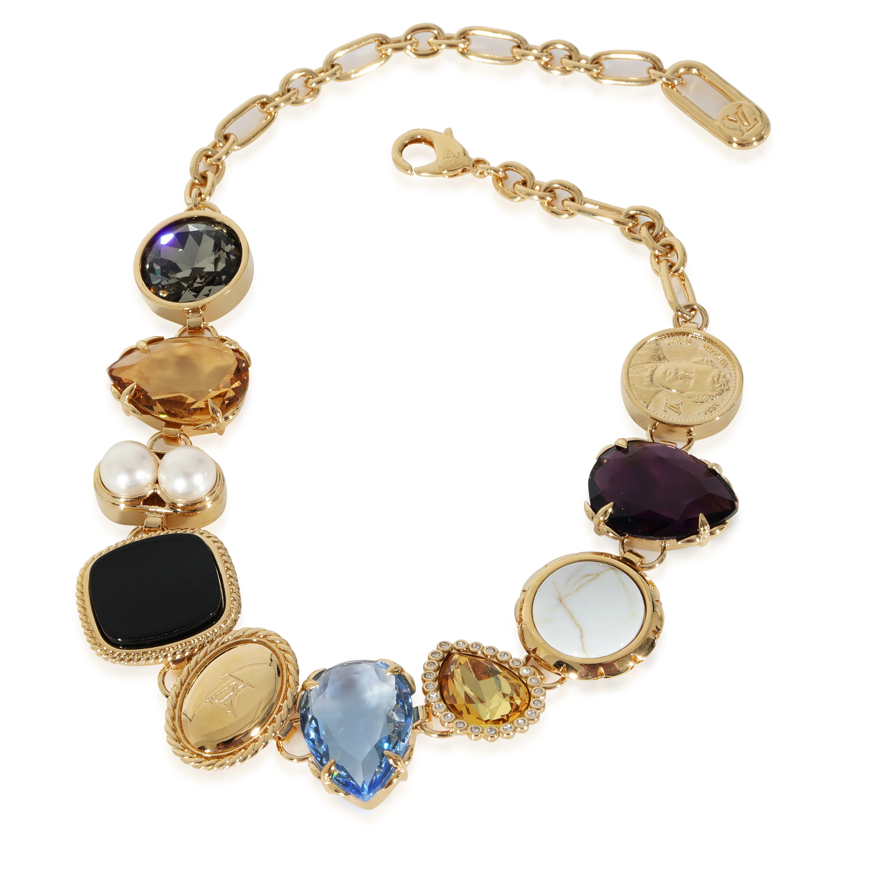 Louis Vuitton Gold Tone Heirloom Necklace - Image 2