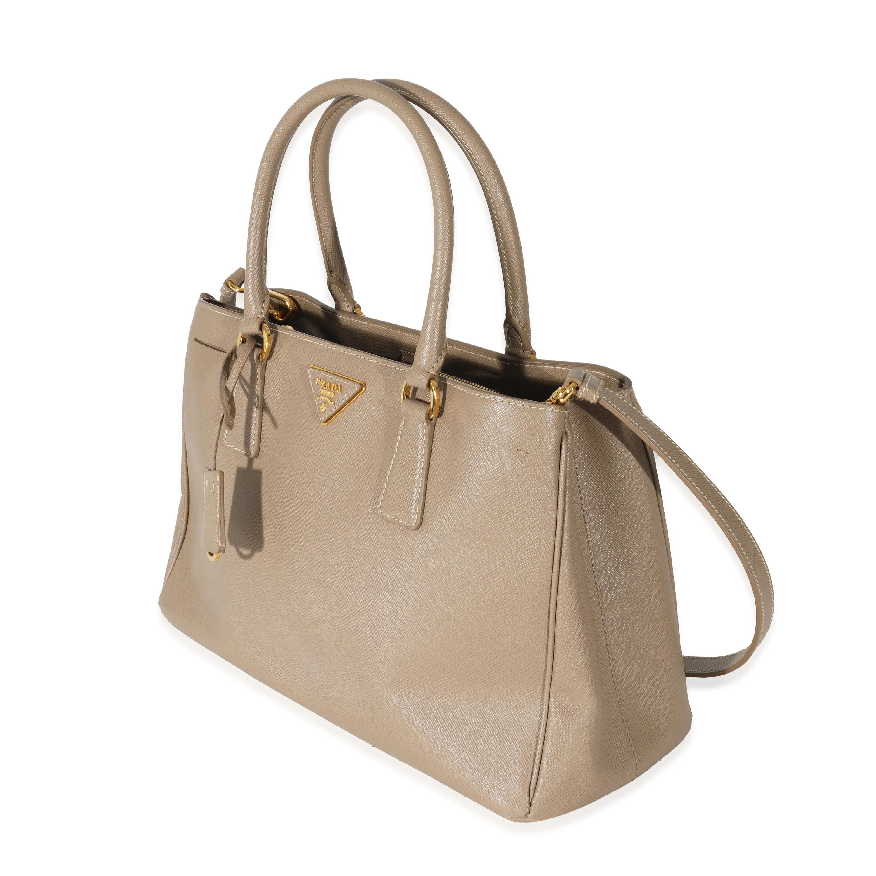 Prada Beige Saffiano Medium Lux Galleria Tote - Image 2