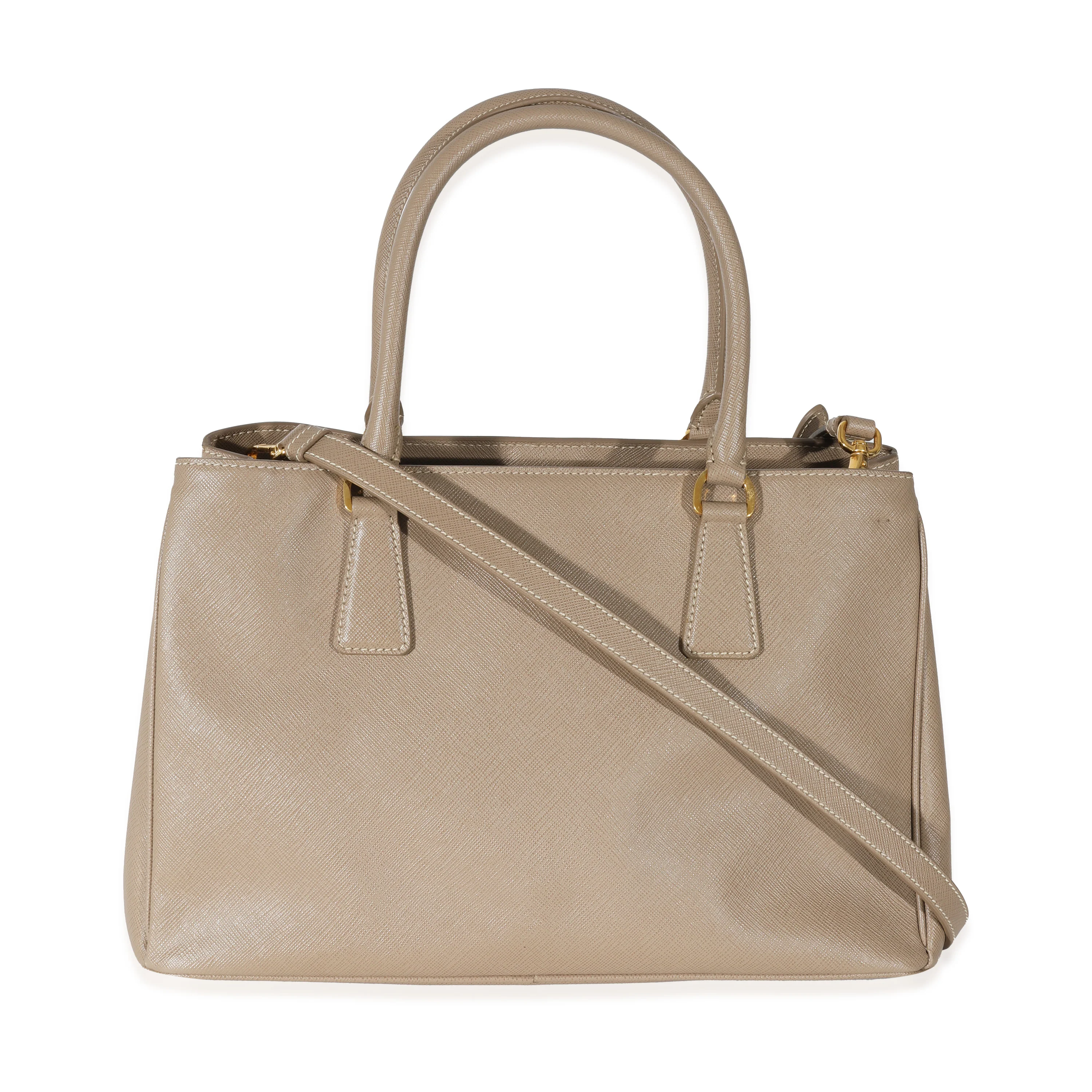 Prada Beige Saffiano Medium Lux Galleria Tote - Image 3