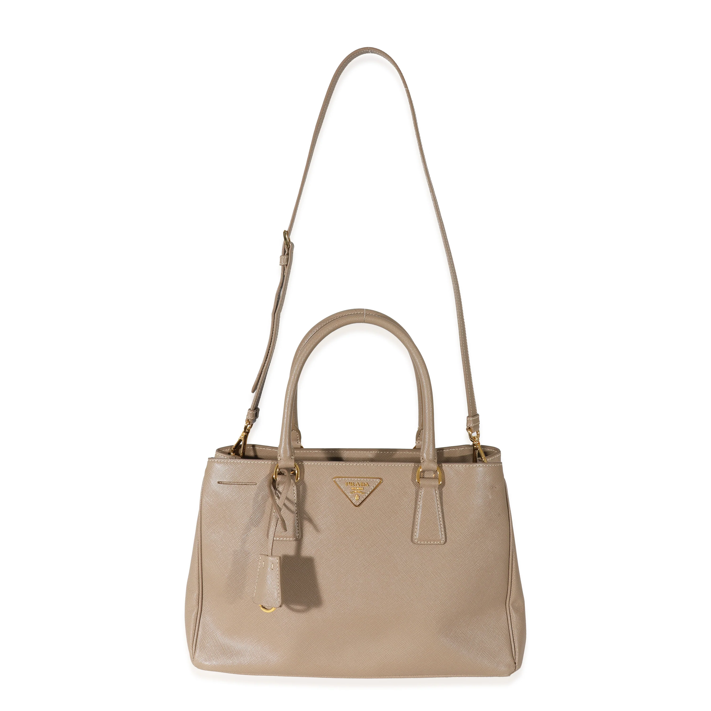 Prada Beige Saffiano Medium Lux Galleria Tote - Image 4