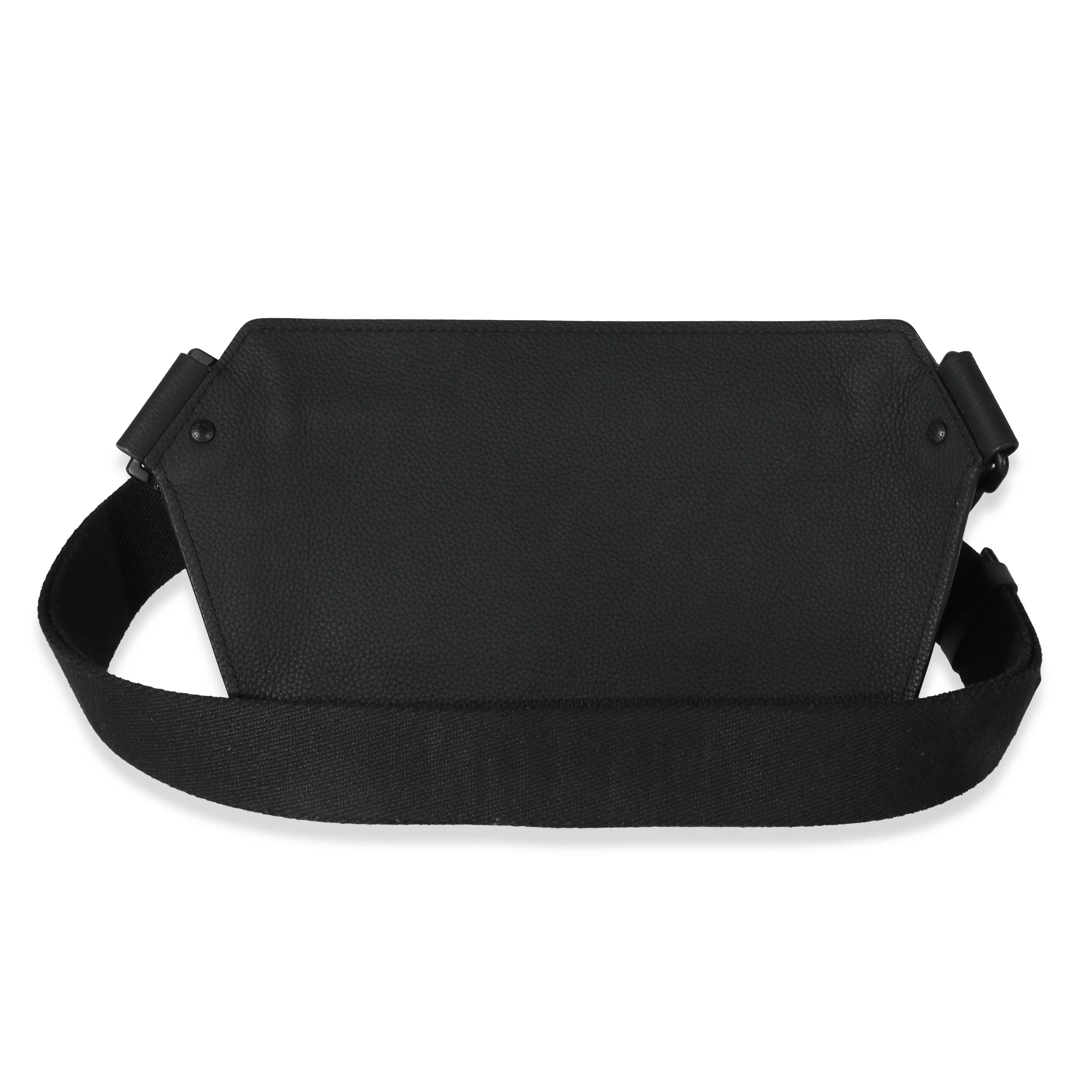 Louis Vuitton Black Leather Aerogram Sling Bag - Image 3