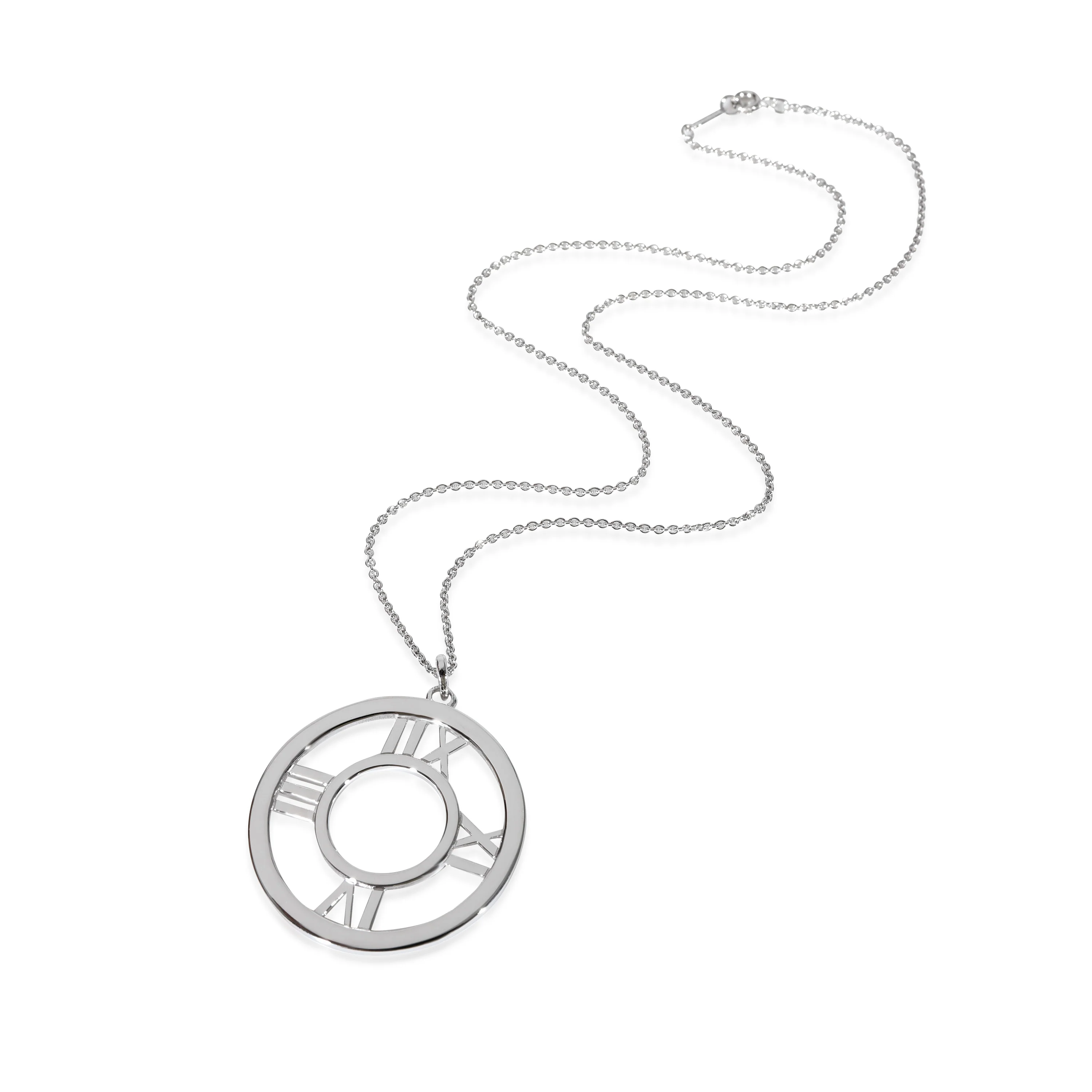 Atlas Pierced Open Pendant in 18k White Gold - Image 2