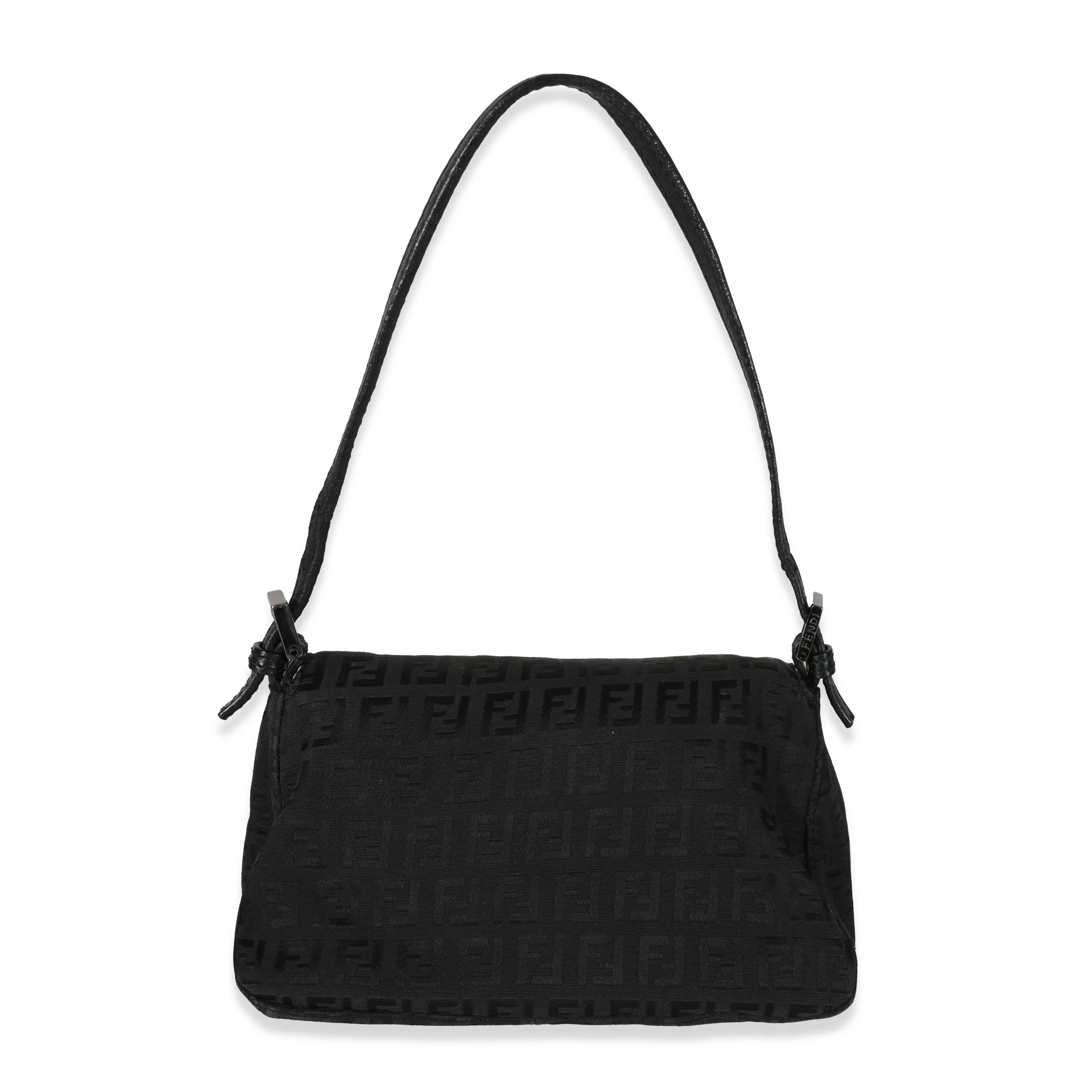 Fendi Vintage Black Zucca Canvas Mini Mama Forever Bag - Image 3