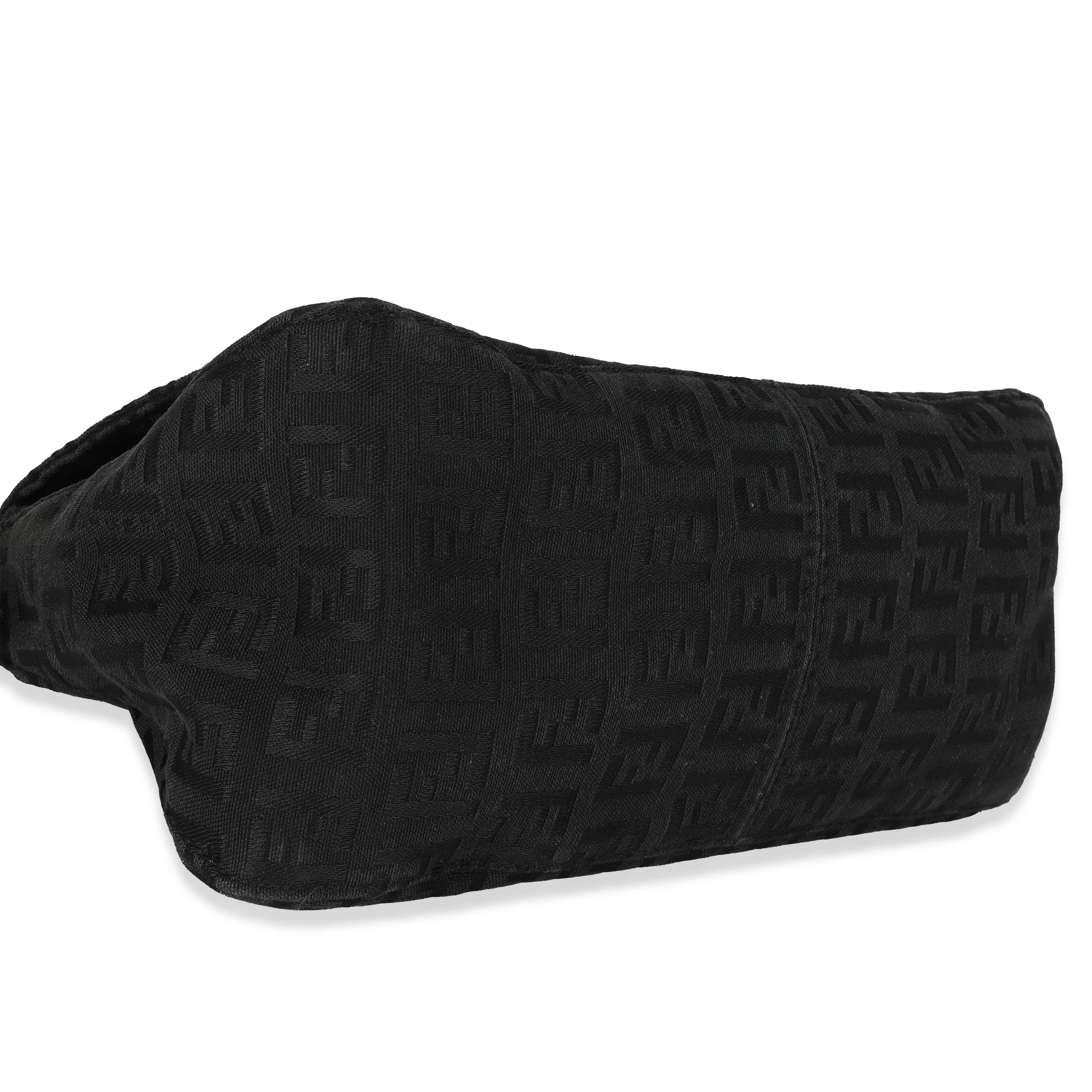 Fendi Vintage Black Zucca Canvas Mini Mama Forever Bag - Image 6