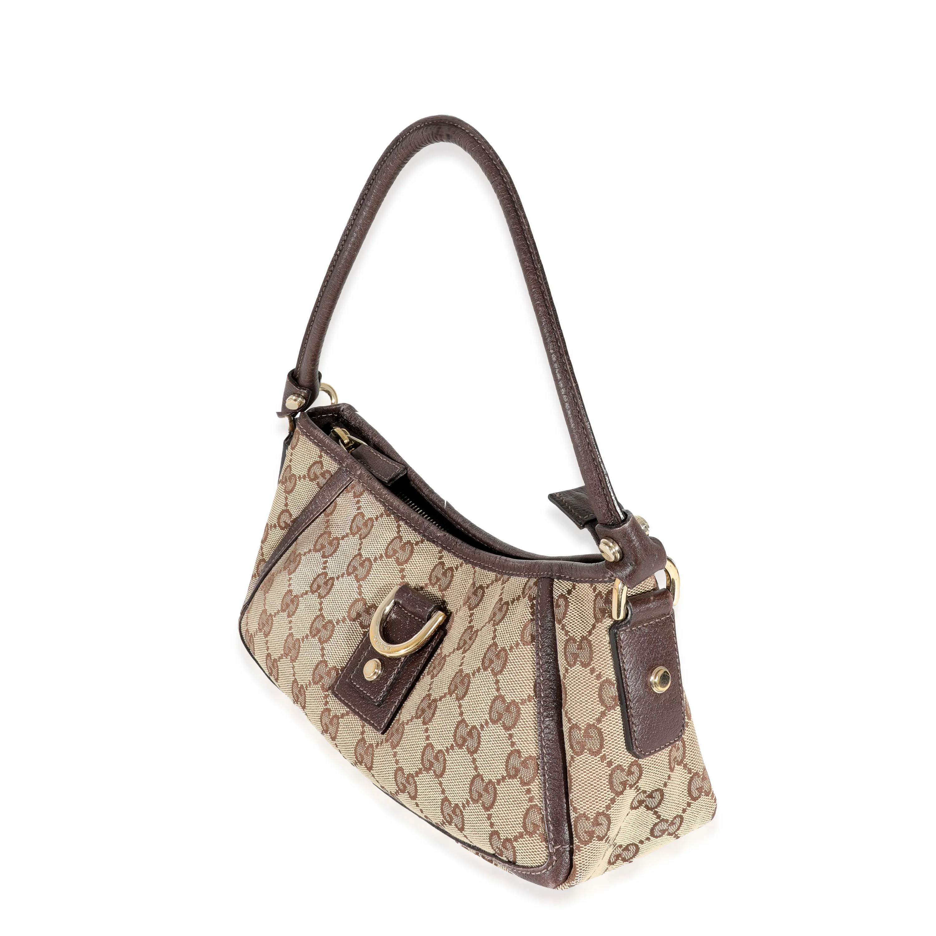 Gucci Beige GG Canvas Abbey D-Ring Pochette - Image 2