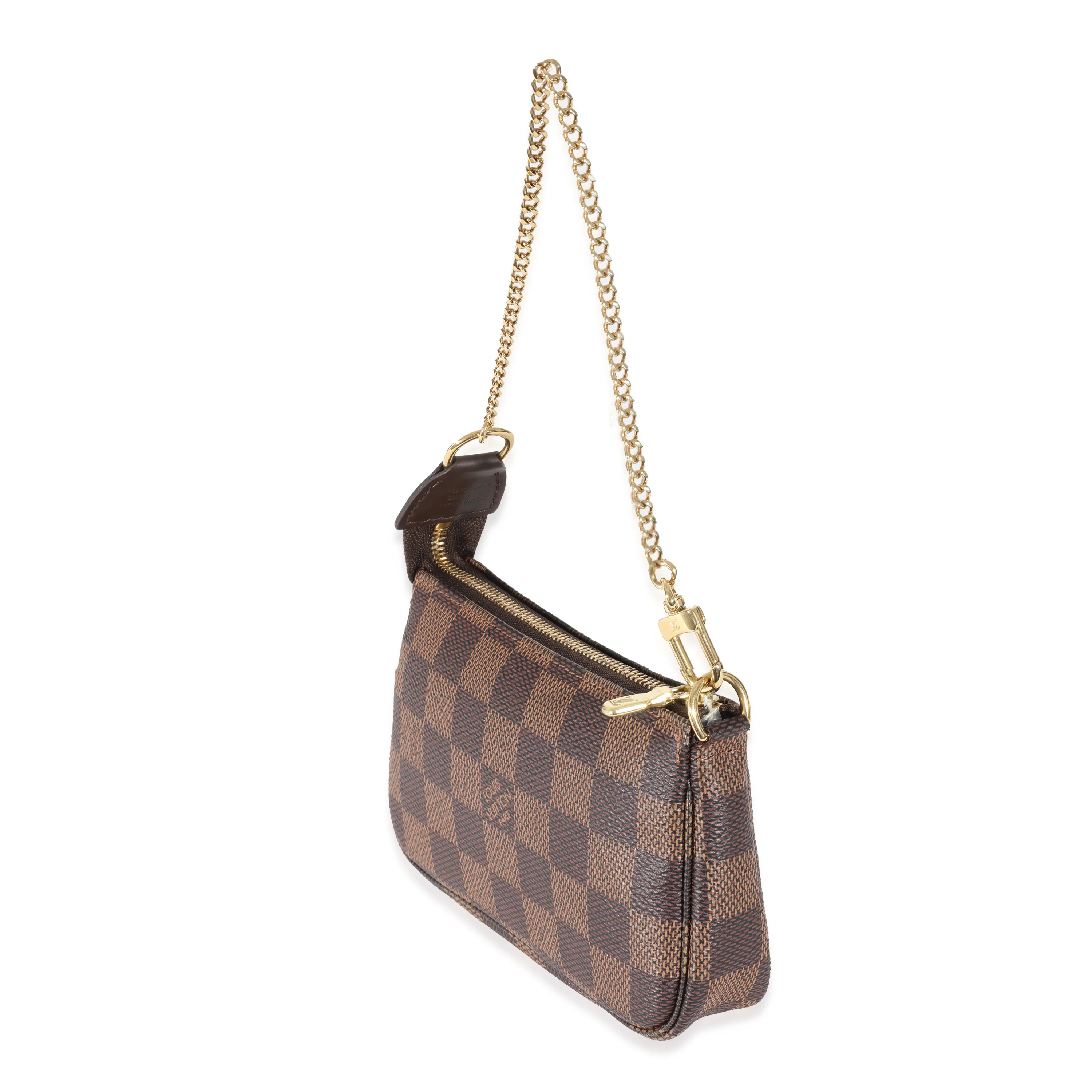 Louis Vuitton Canvas Damier Ebene Mini Pochette - Image 2