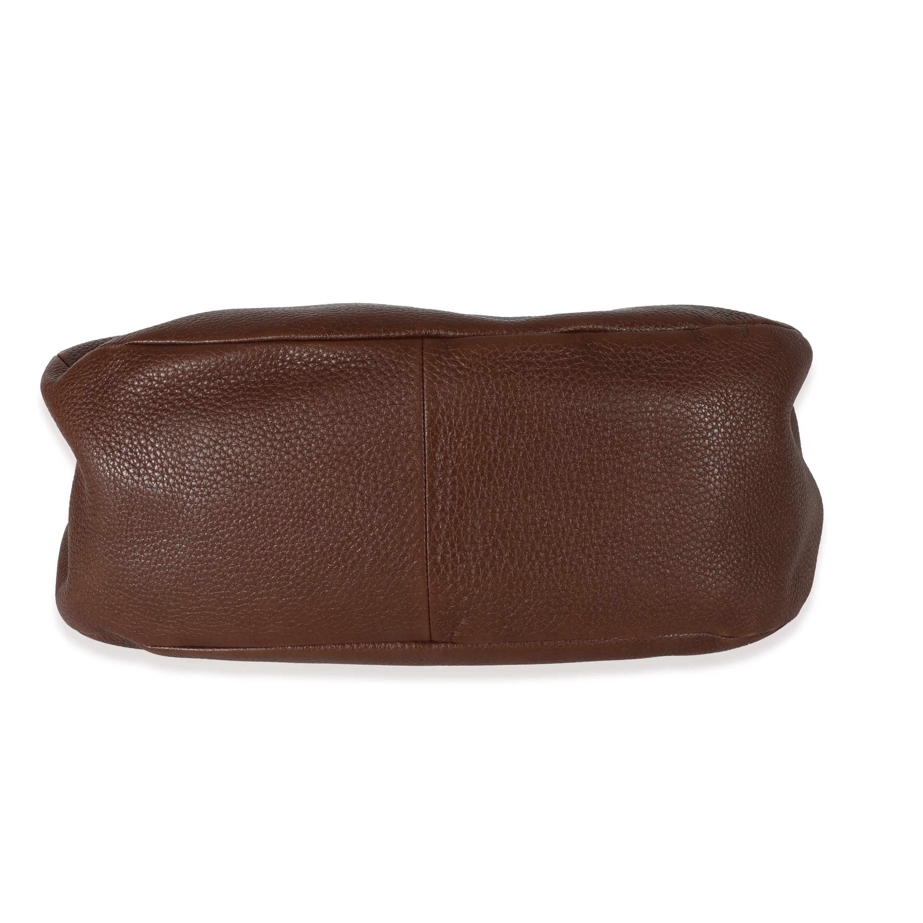 Prada Brown Vitello Daino Medium Hobo - Image 5