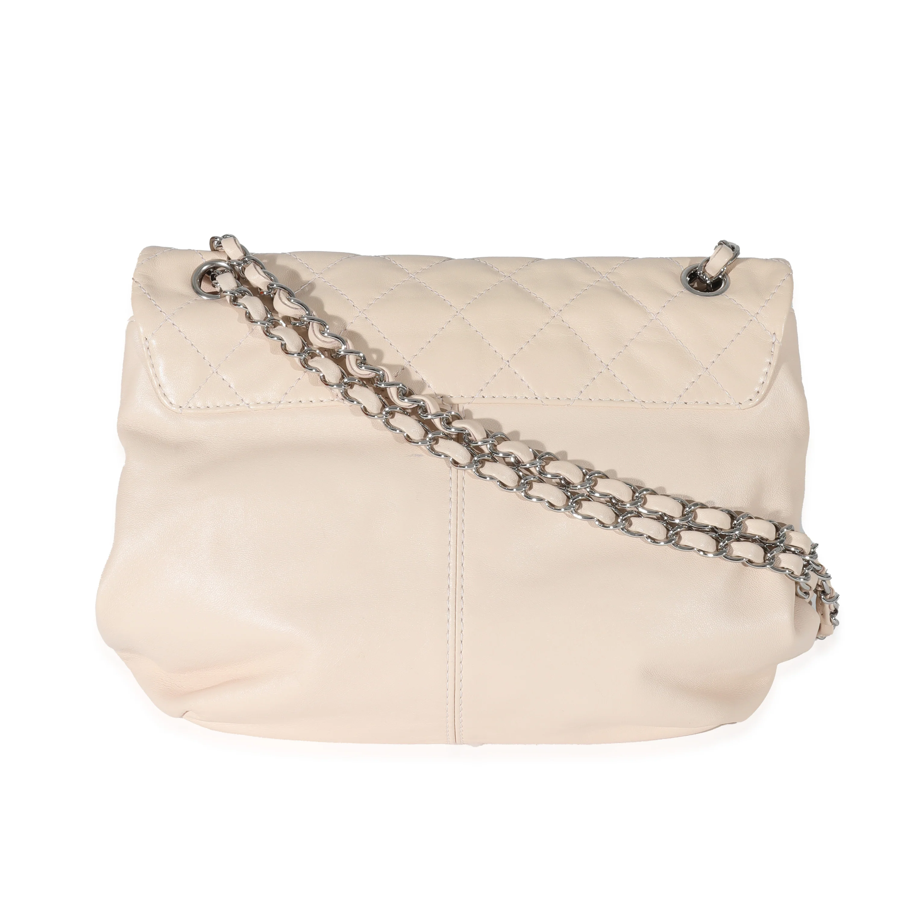 Chanel Cream Lambskin Trianon Messenger Bag - Image 3