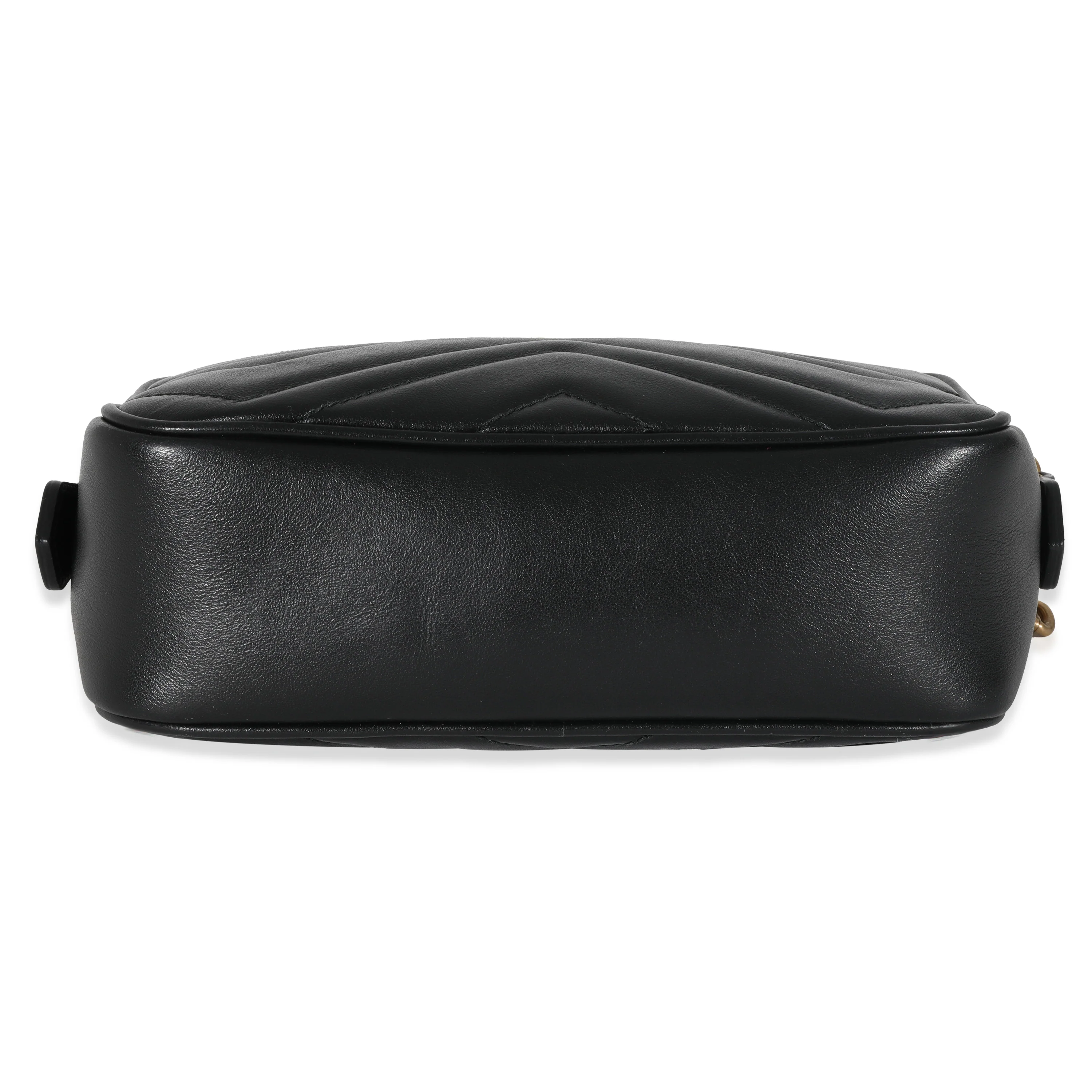 Gucci Black Matelassé GG Marmont Mini Bag - Image 5