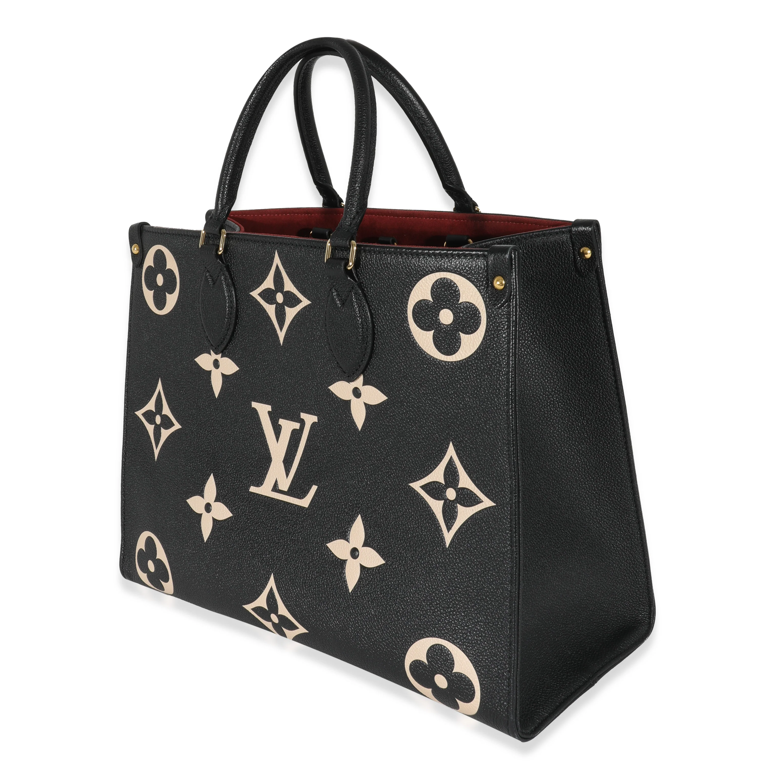 Louis Vuitton Black & Beige Monogram Empreinte Onthego MM - Image 2