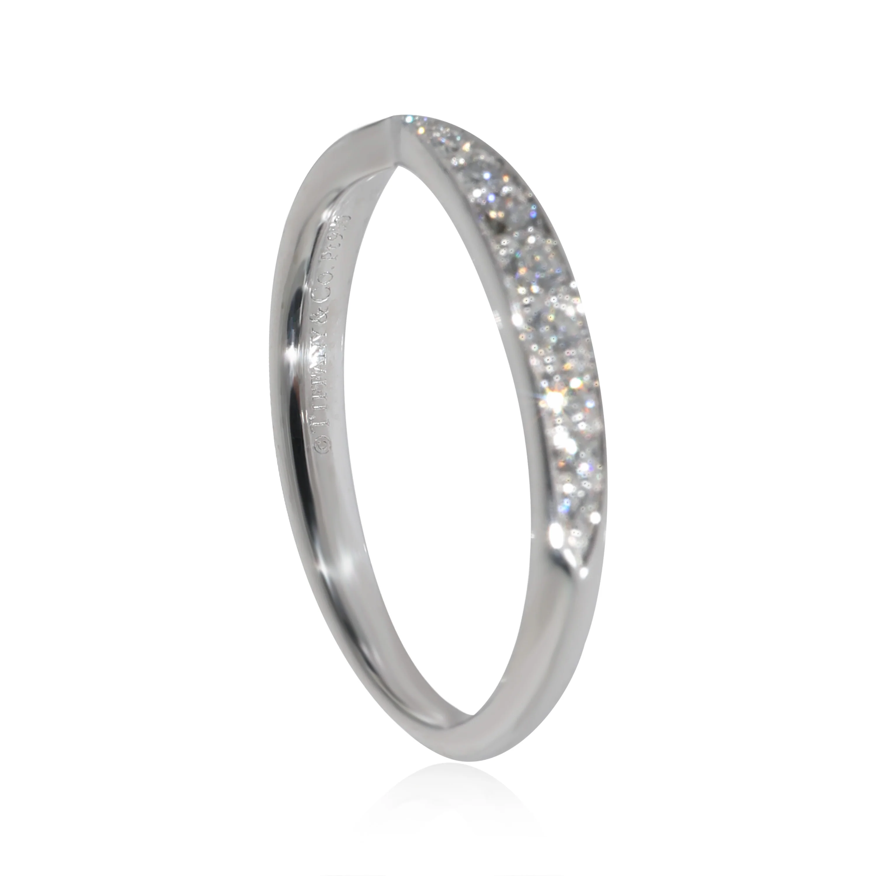 Tiffany & Co. Harmony Diamond Wedding Band in  Platinum 0.23 CTW - Image 5