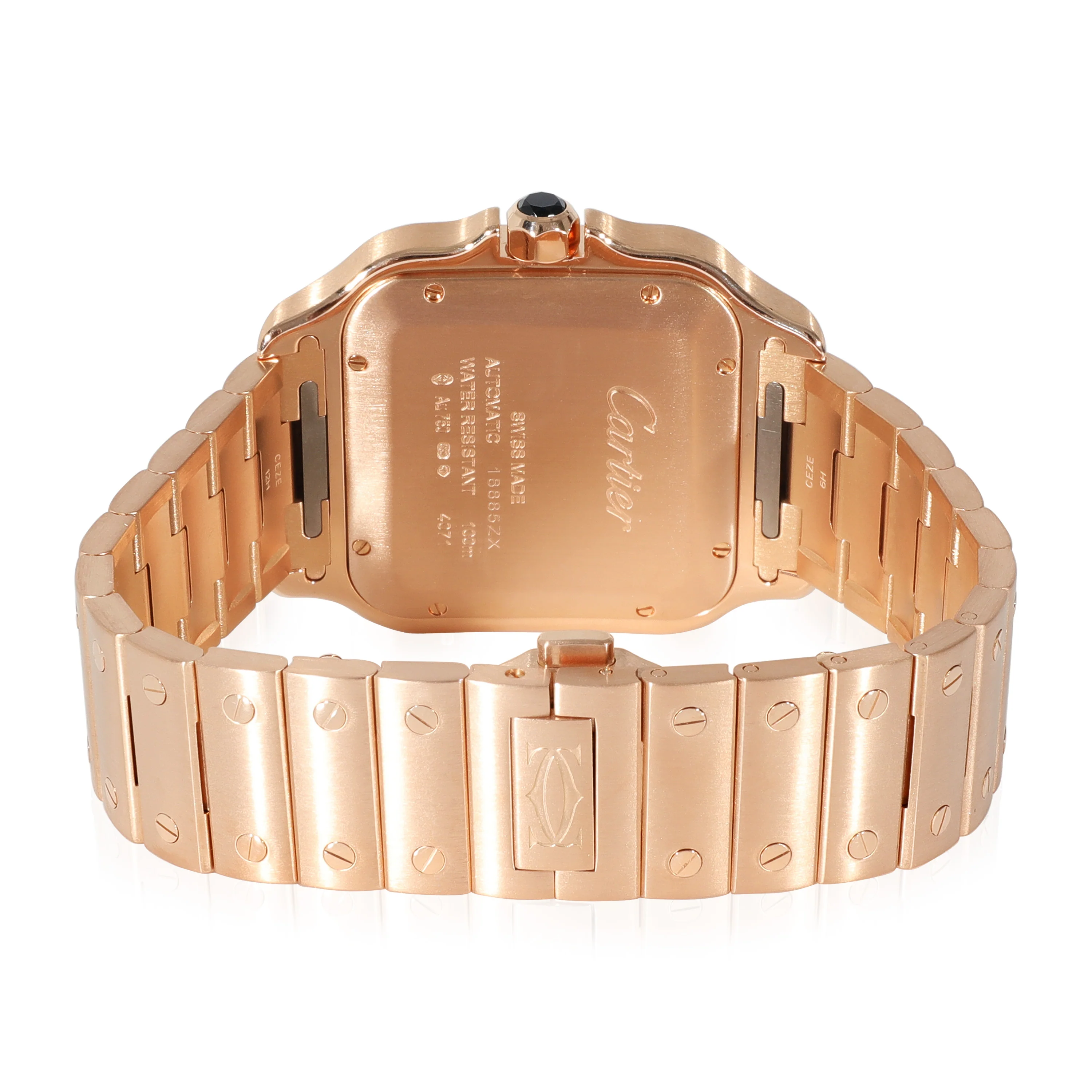 Cartier Santos de Cartier WGSA0007 Mens Watch in 18kt Rose Gold - Image 4