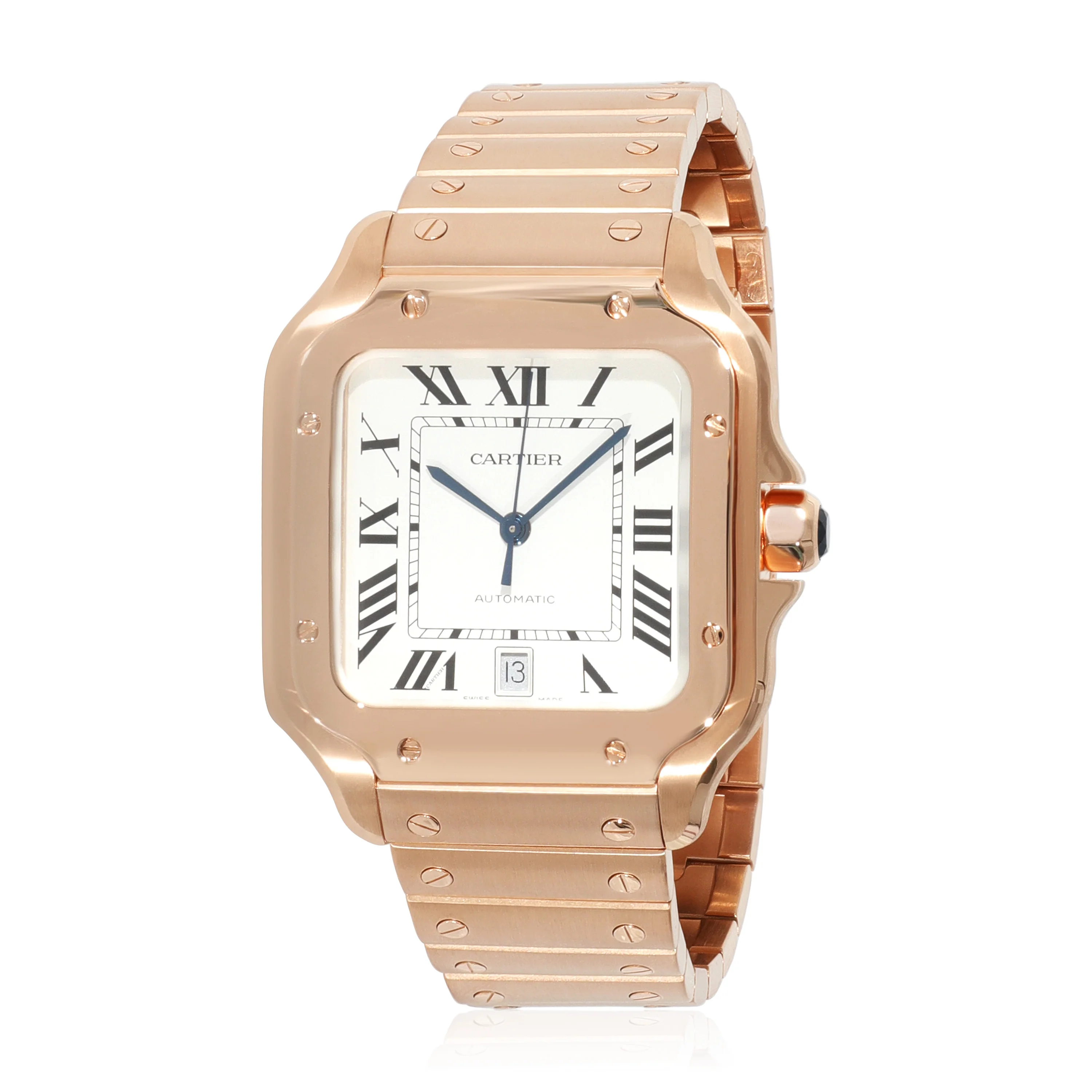 Cartier Santos de Cartier WGSA0007 Mens Watch in 18kt Rose Gold - Image 6