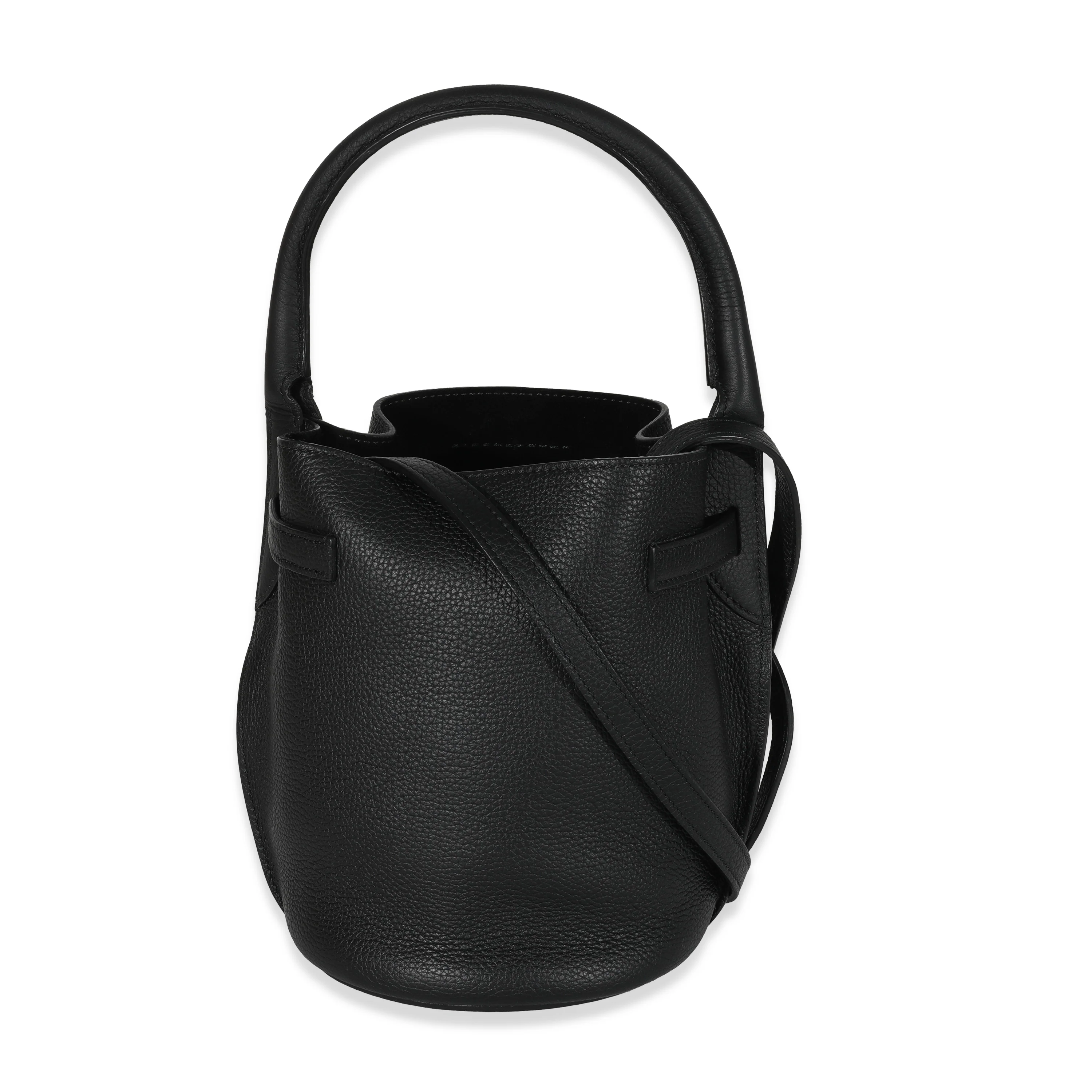 Celine Black Supple Grained Calfskin Big Bag Nano Bucket - Image 3