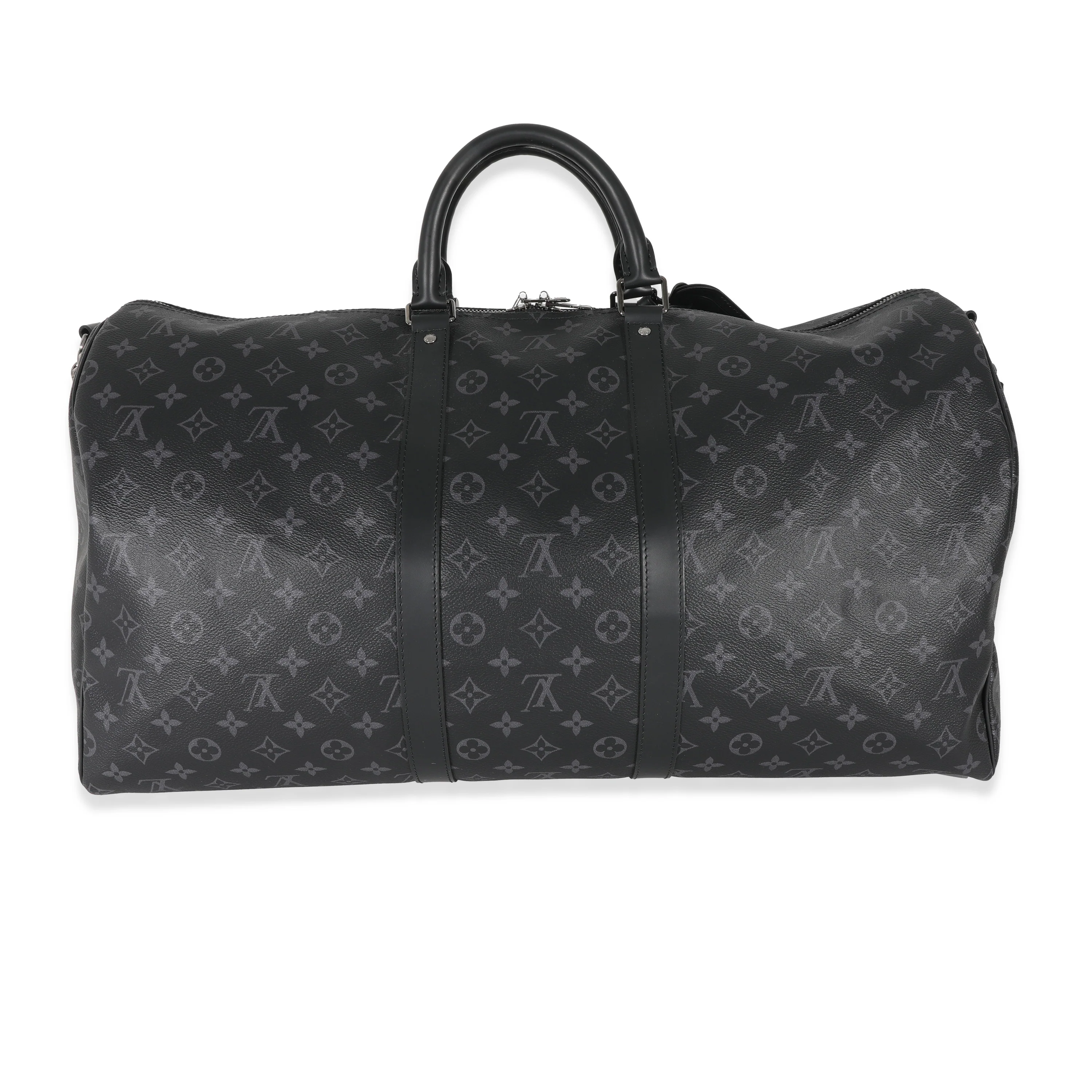 Louis Vuitton Canvas Monogram Eclipse Keepall Bandoulière 55 - Image 2