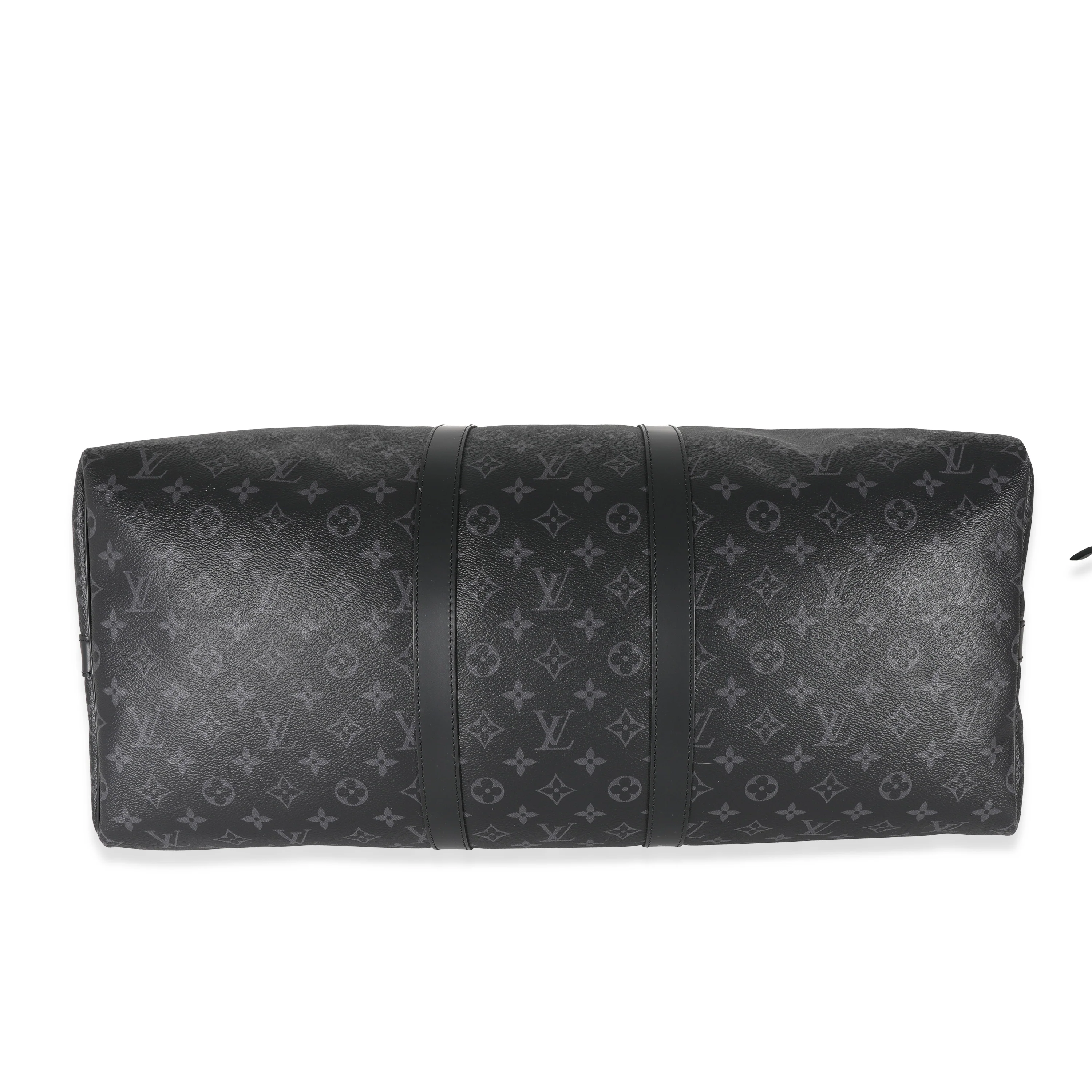 Louis Vuitton Canvas Monogram Eclipse Keepall Bandoulière 55 - Image 3