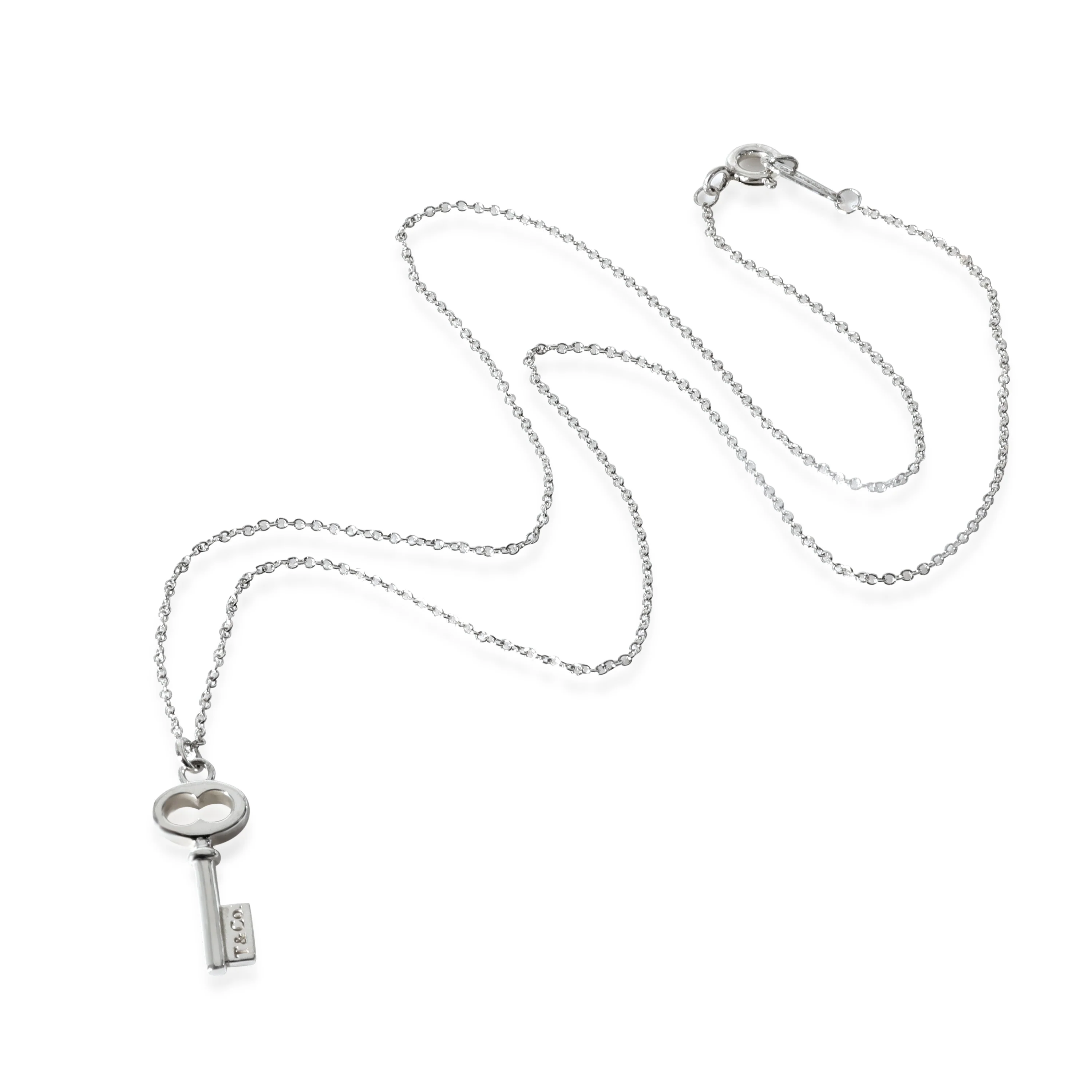 Tiffany & Co. Mini Oval Key Pendant in Sterling Silver - Image 2