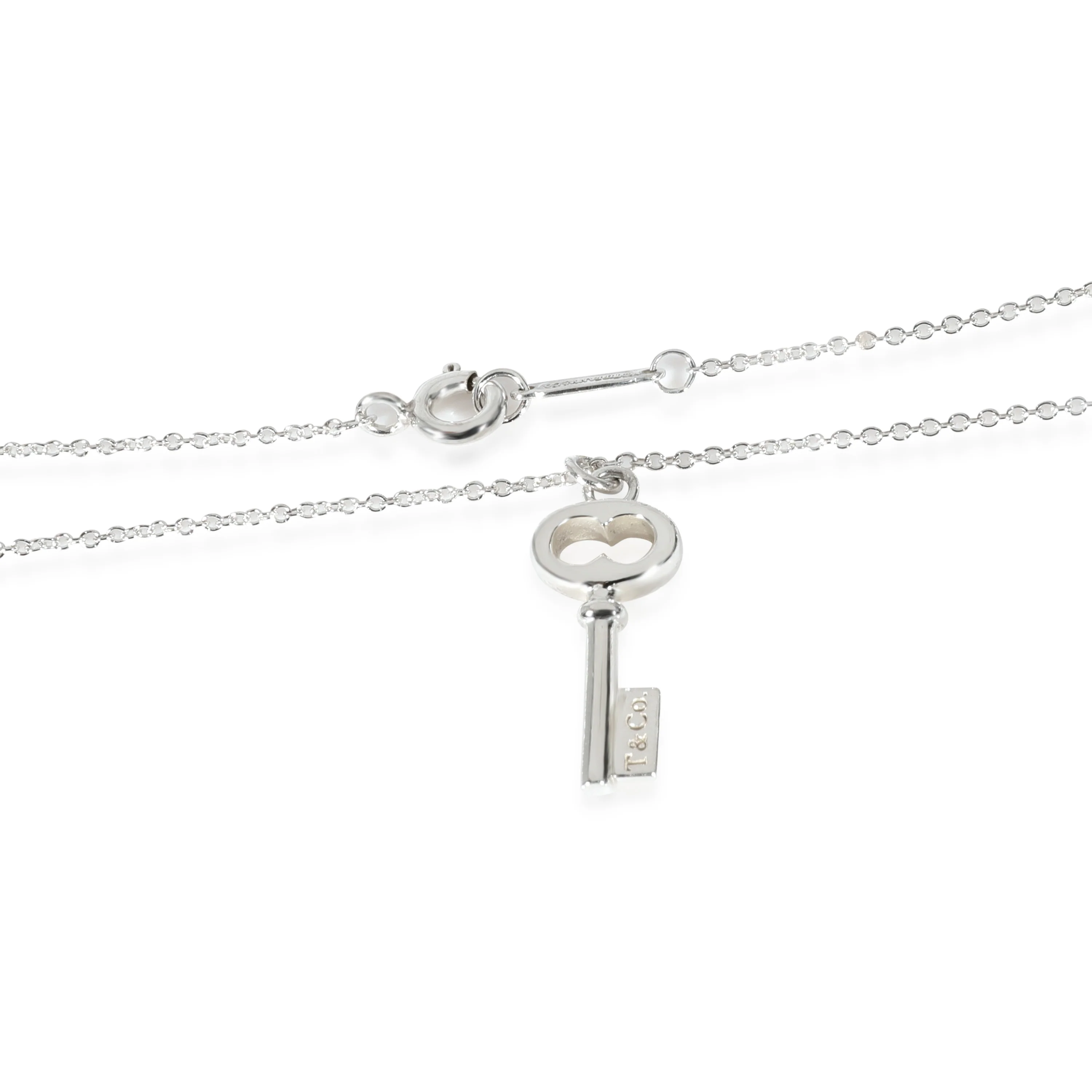 Tiffany & Co. Mini Oval Key Pendant in Sterling Silver - Image 3