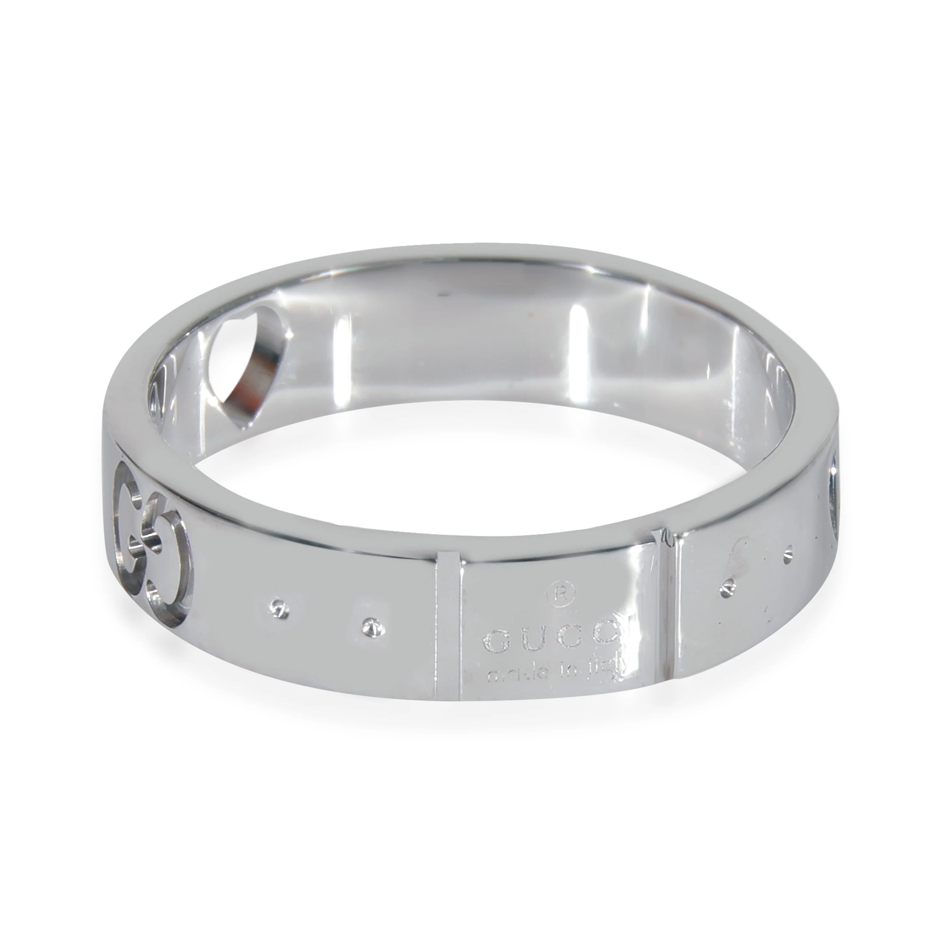 Gucci Icon Inverted Gs Ring in 18k White Gold - Image 2