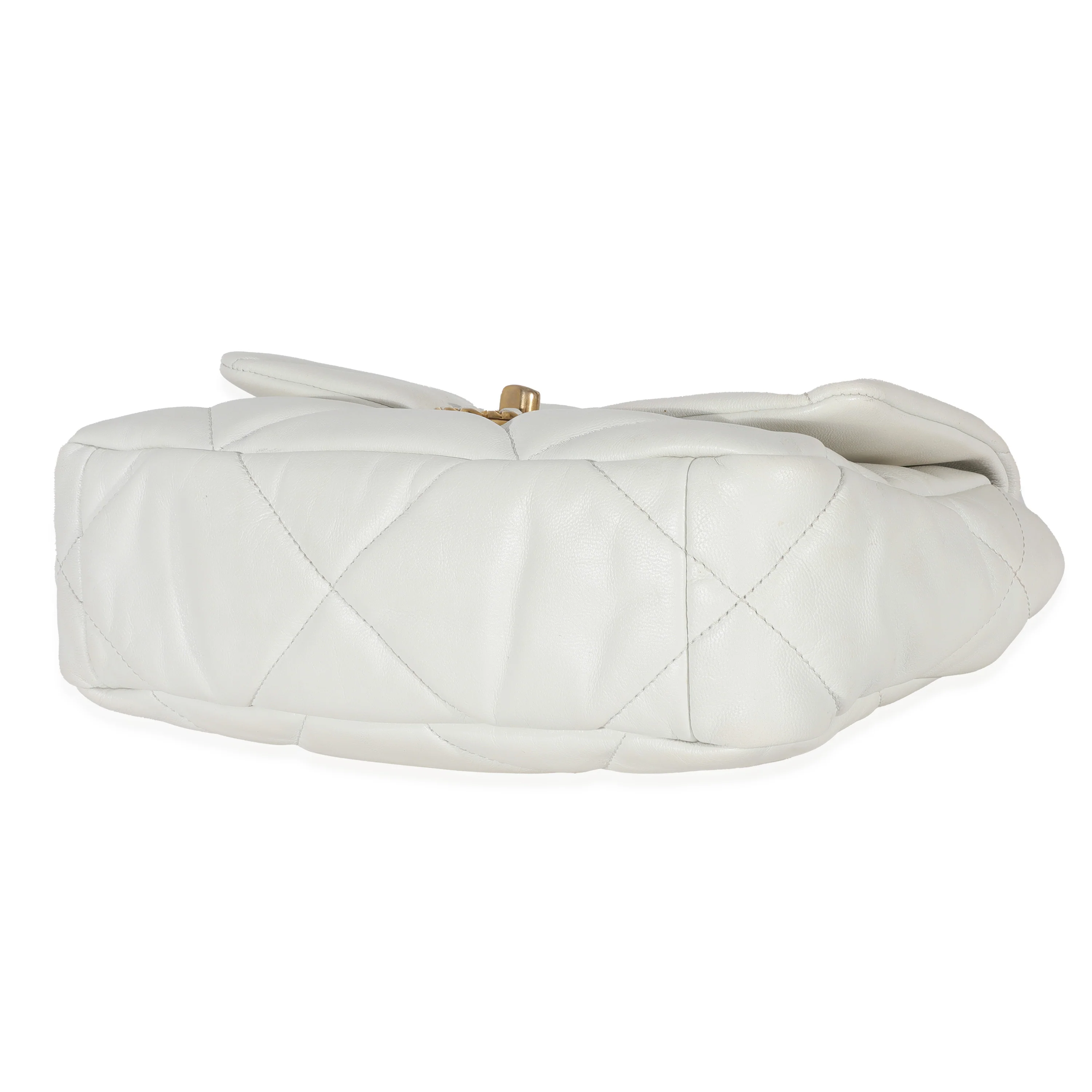 Chanel White Calfskin Chanel 19 Bag - Image 7