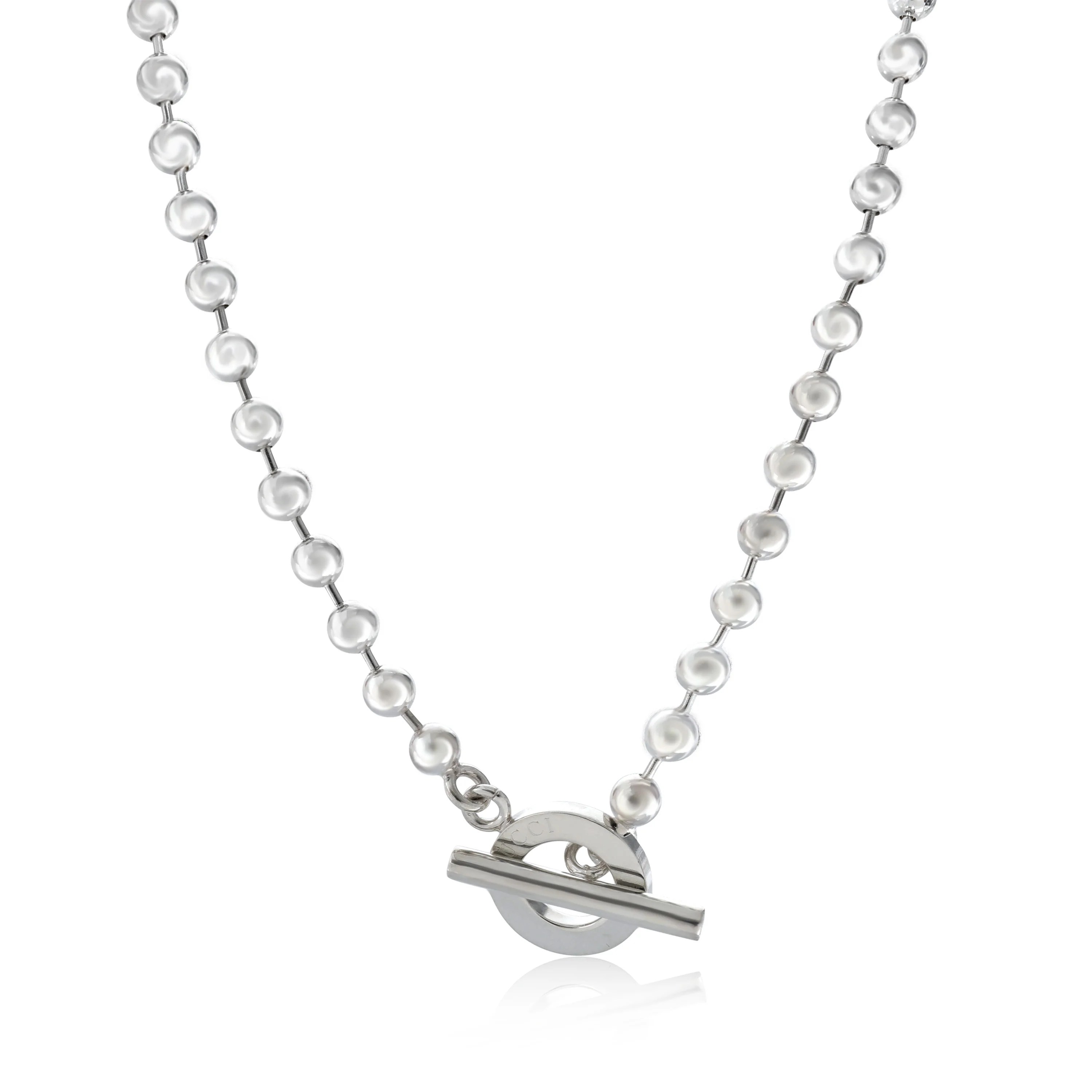 Gucci Boule Toggle Necklace in Sterling Silver