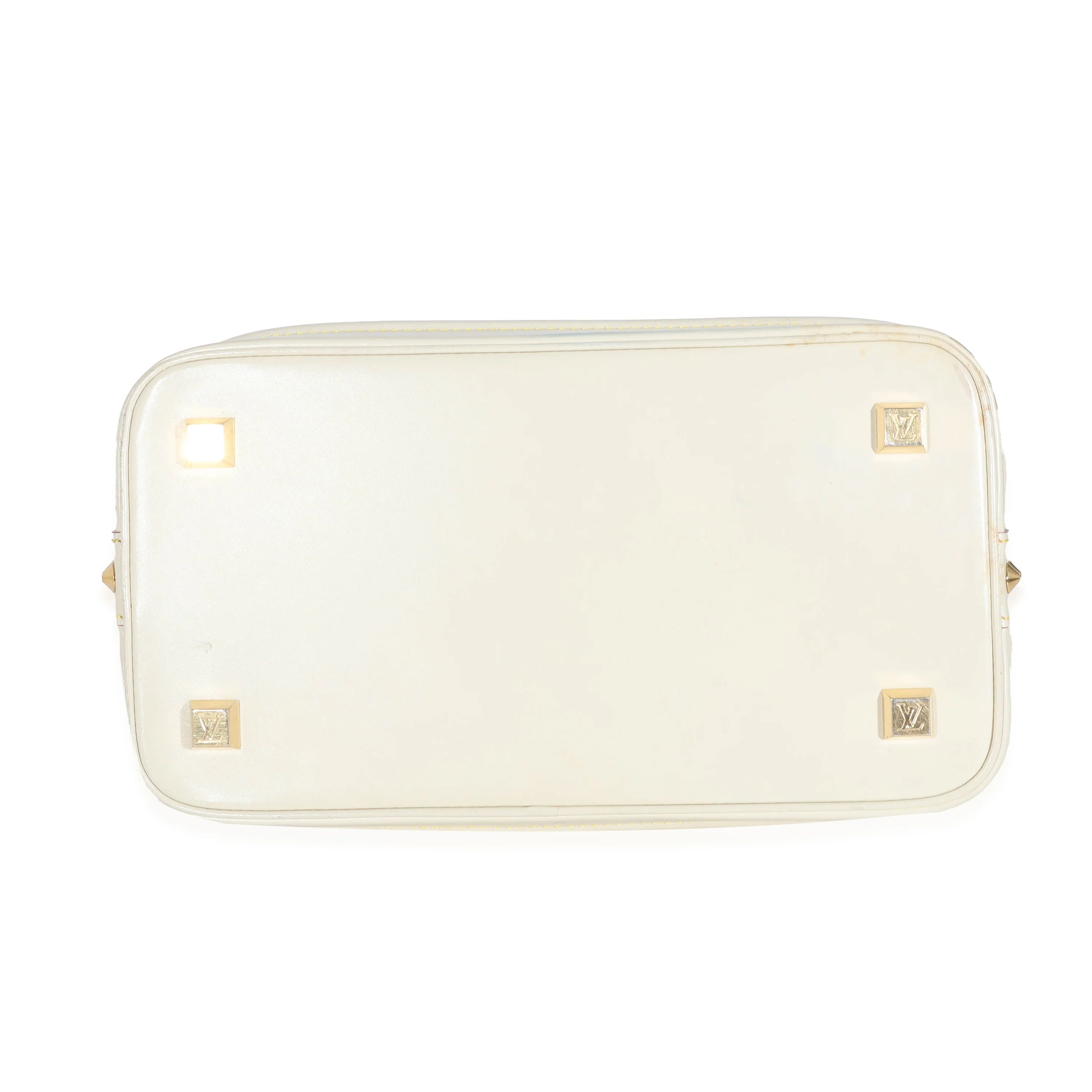 Louis Vuitton Ivory Leather Suhali Lockit MM - Image 4