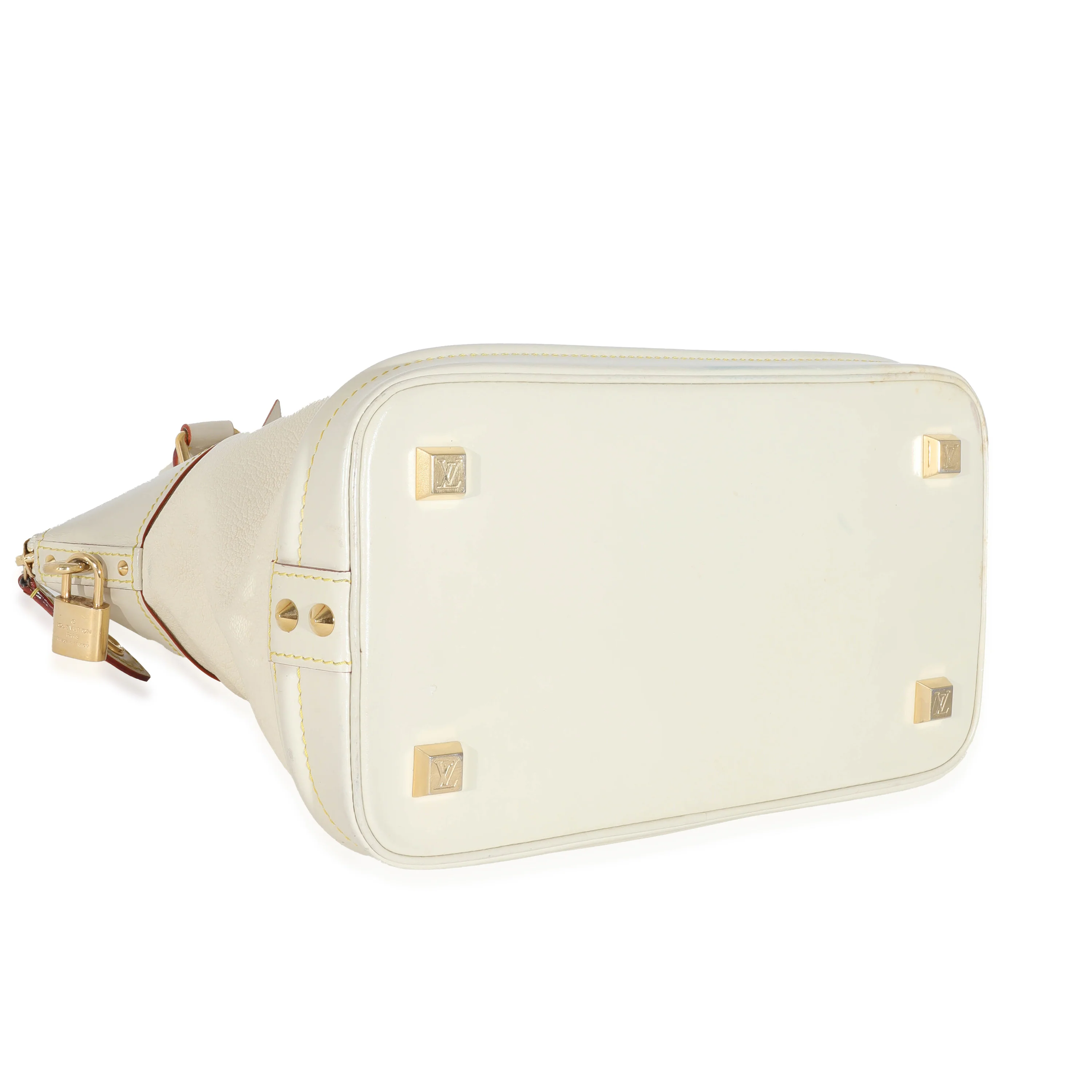 Louis Vuitton Ivory Leather Suhali Lockit MM - Image 5