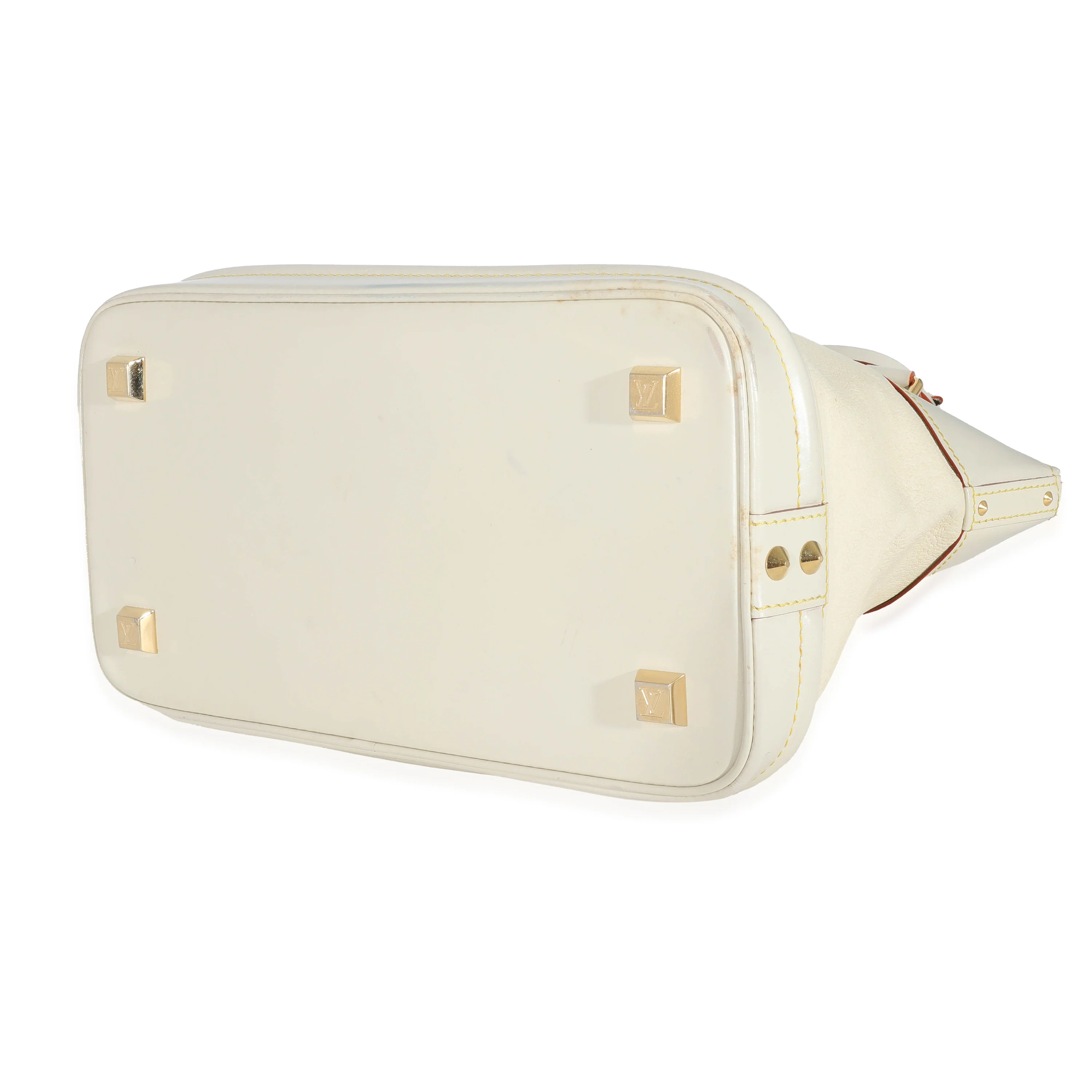 Louis Vuitton Ivory Leather Suhali Lockit MM - Image 6