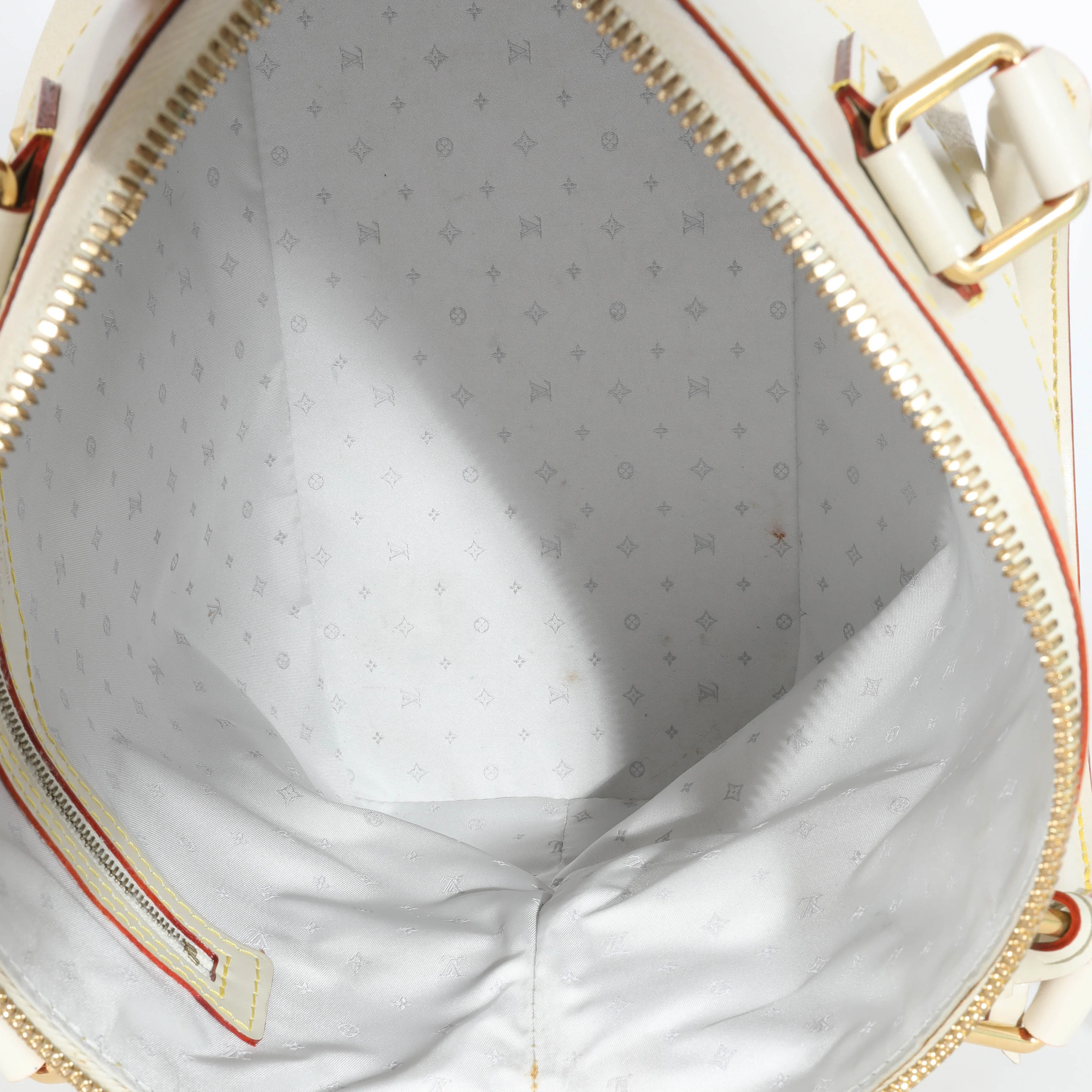 Louis Vuitton Ivory Leather Suhali Lockit MM - Image 7