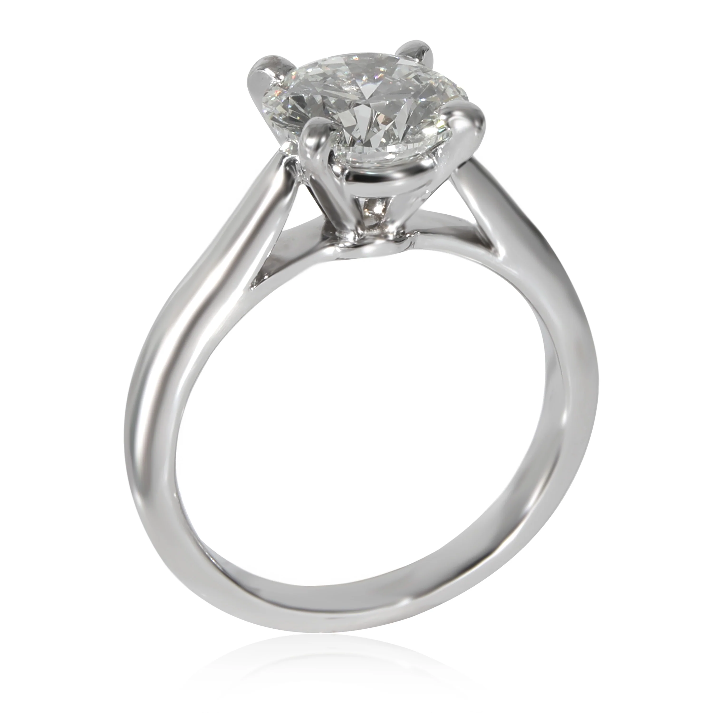 Cartier 1895 Diamond Solitaire Engagement Ring in Platinum H VS1 1.8 CTW - Image 5
