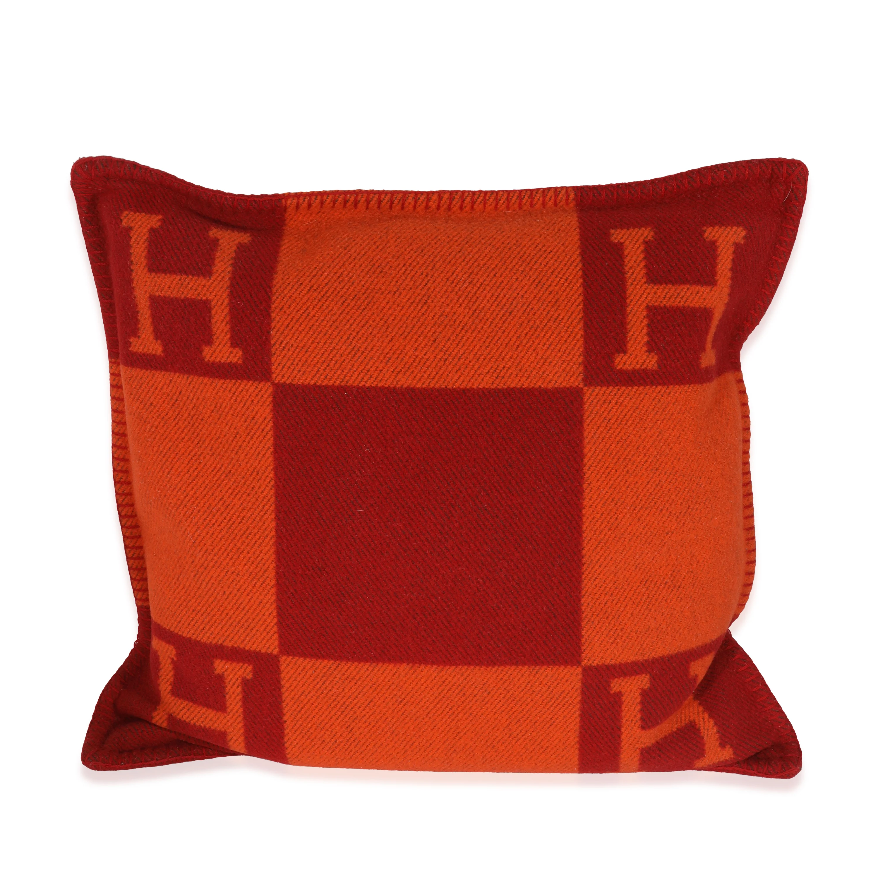 Hermès Wool Cashmere Red Orange Avalon GM - Image 3