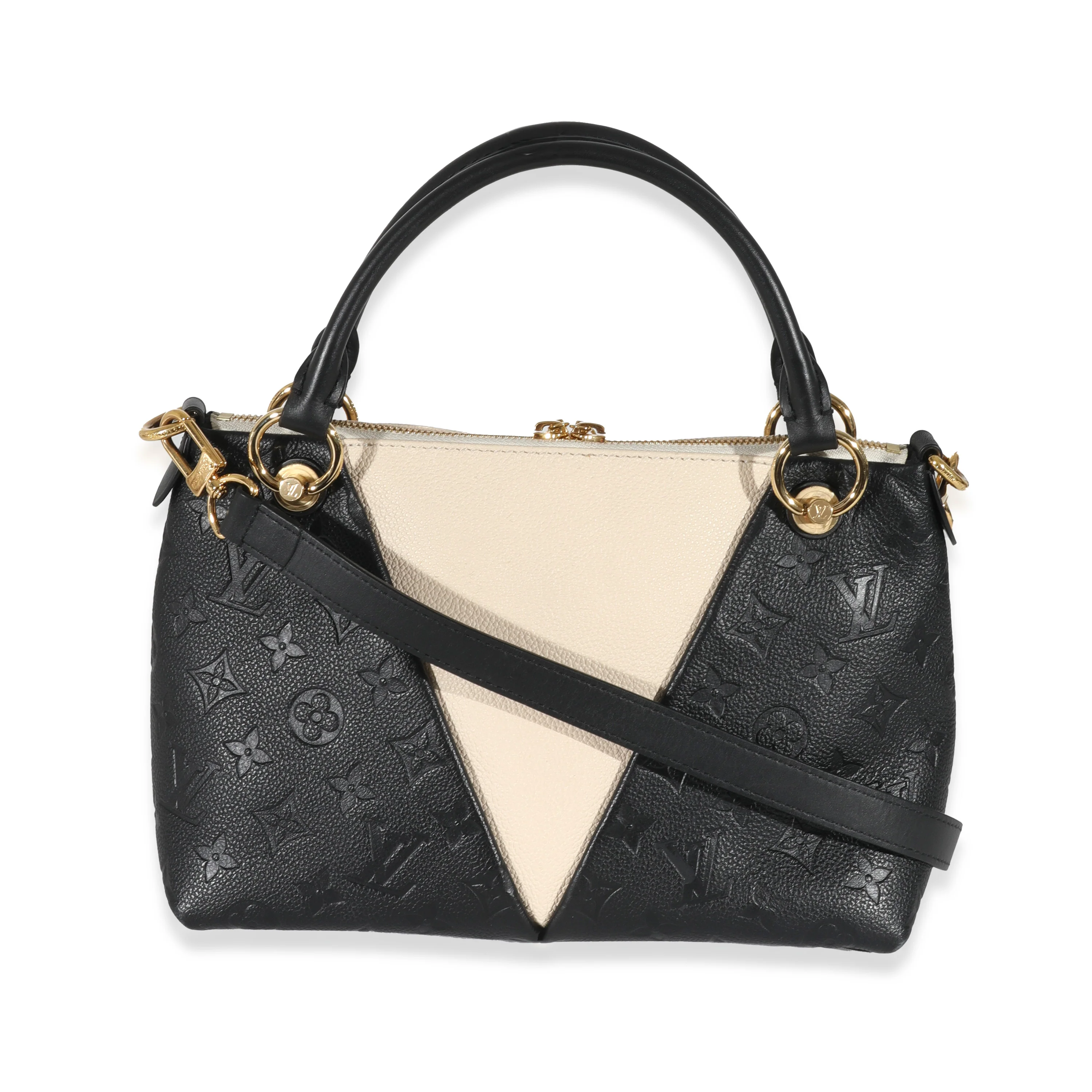 Louis Vuitton Black & Beige Monogram Empreinte V Tote BB - Image 3