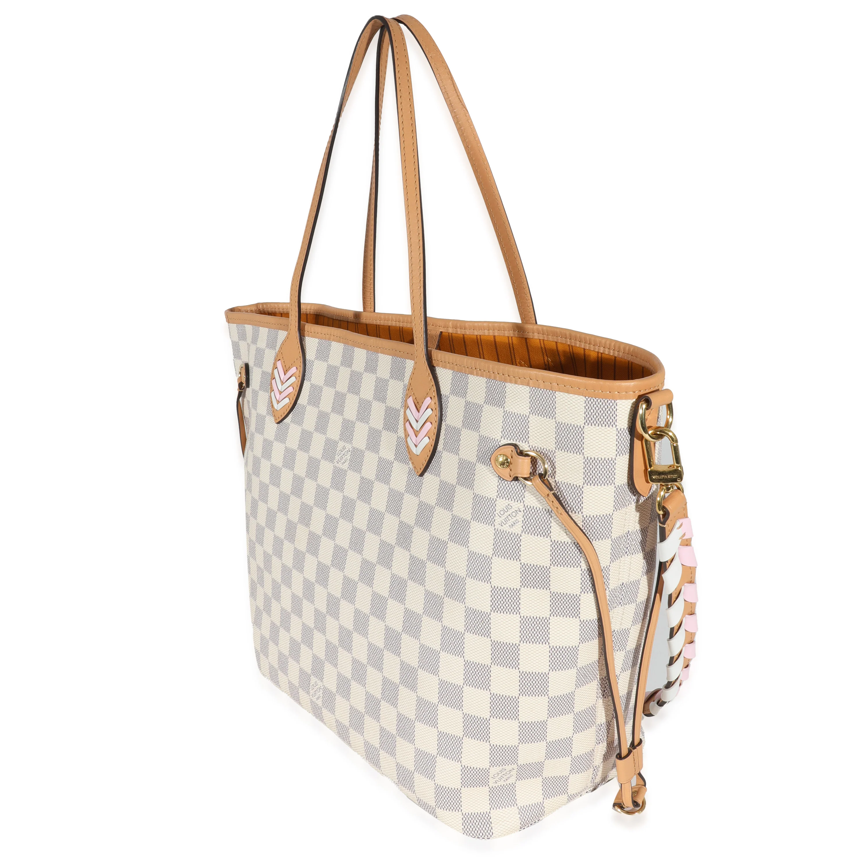 Louis Vuitton Damier Azur Canvas Braided Neverfull MM - Image 2