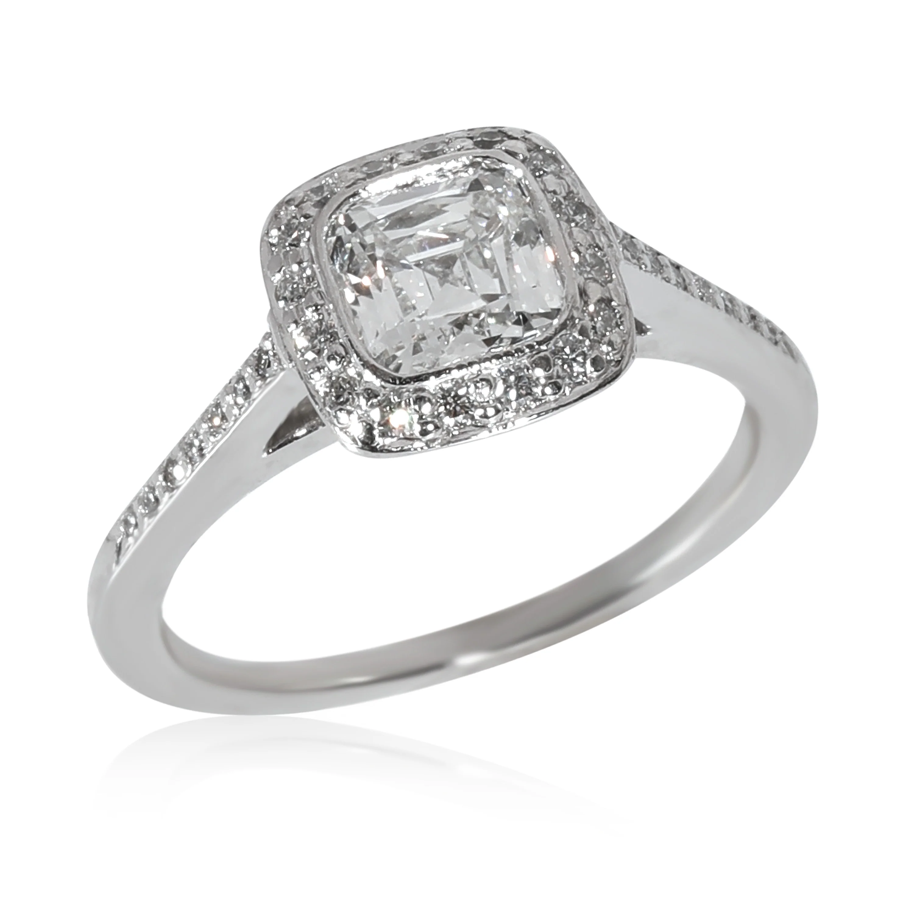 Tiffany & Co. Legacy Engagement Ring in Platinum F VVS2 1.07 CTW - Image 3