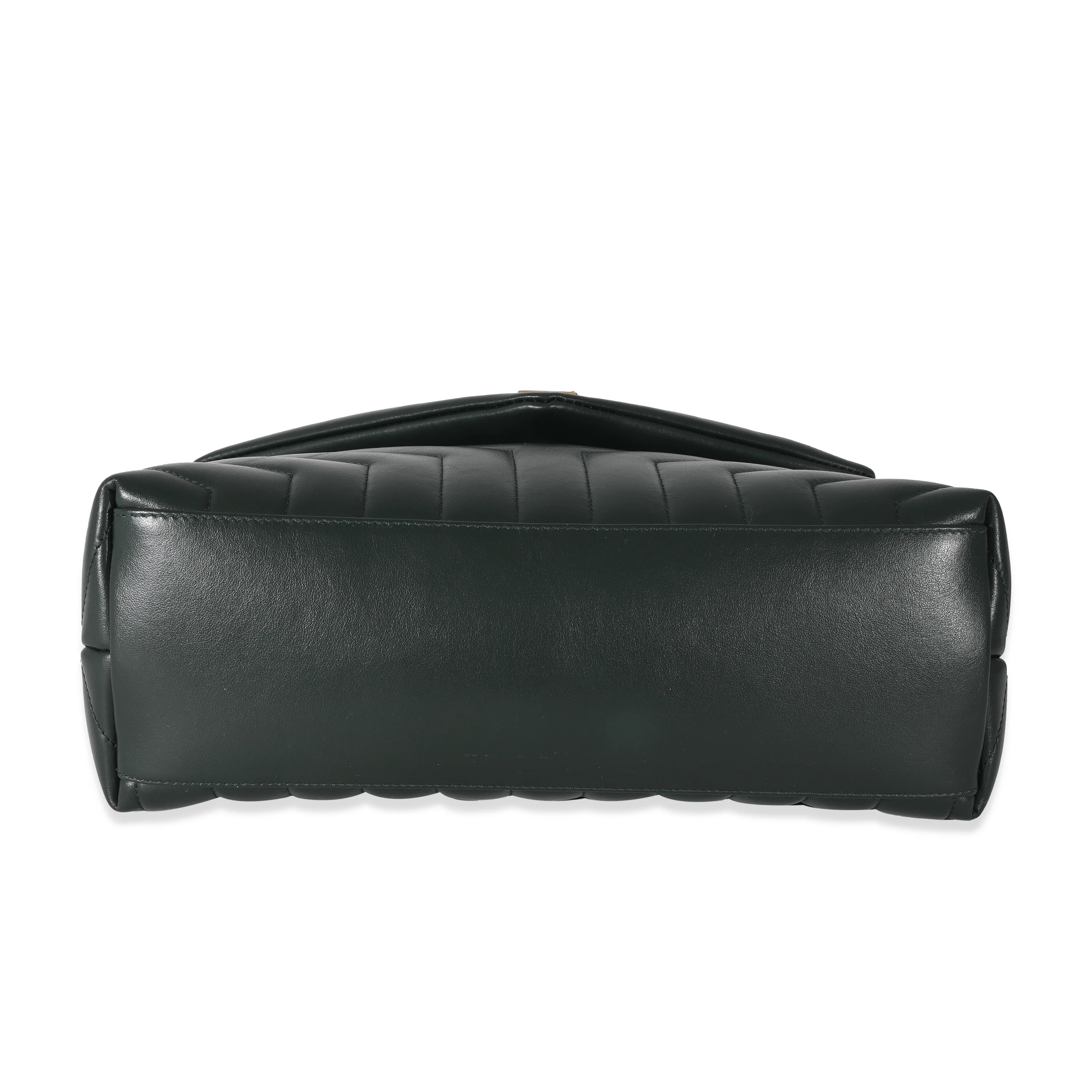 Saint Laurent Khaki Leather Medium Loulou Bag - Image 5