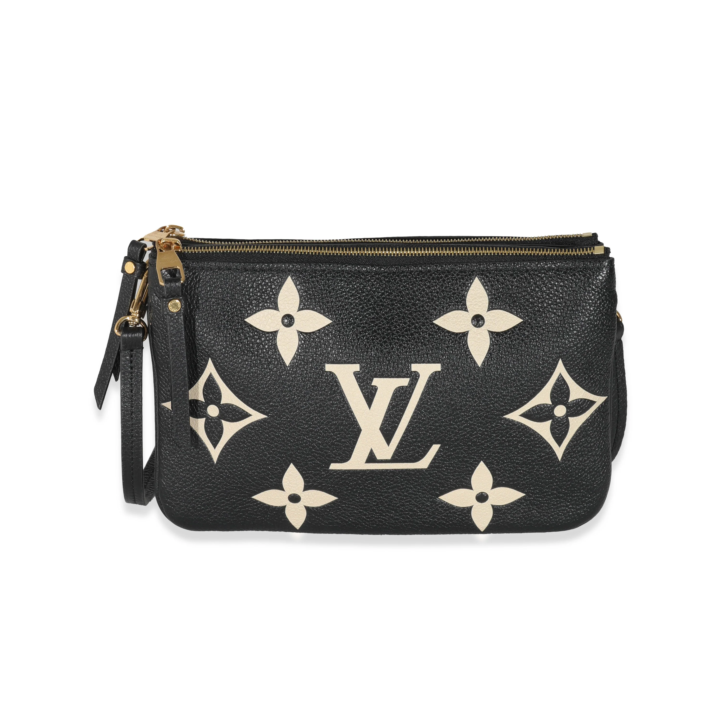 Louis Vuitton Bicolore Monogram Empreinte Double Zip Pochette