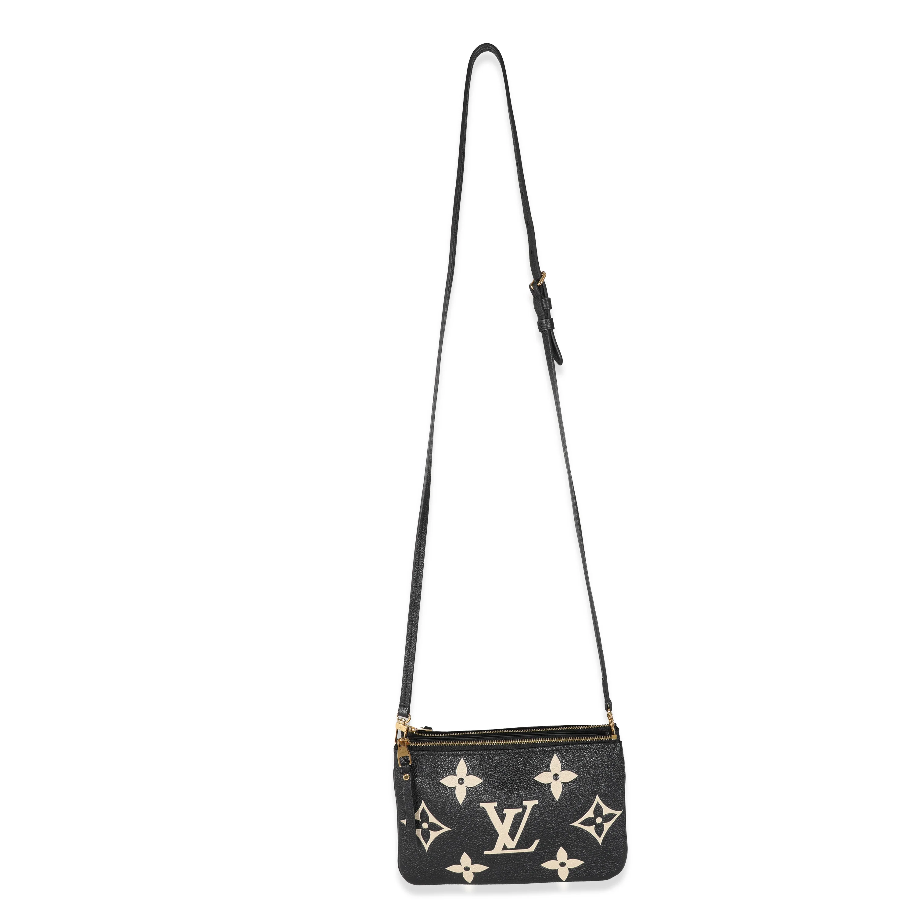 Louis Vuitton Bicolore Monogram Empreinte Double Zip Pochette - Image 4