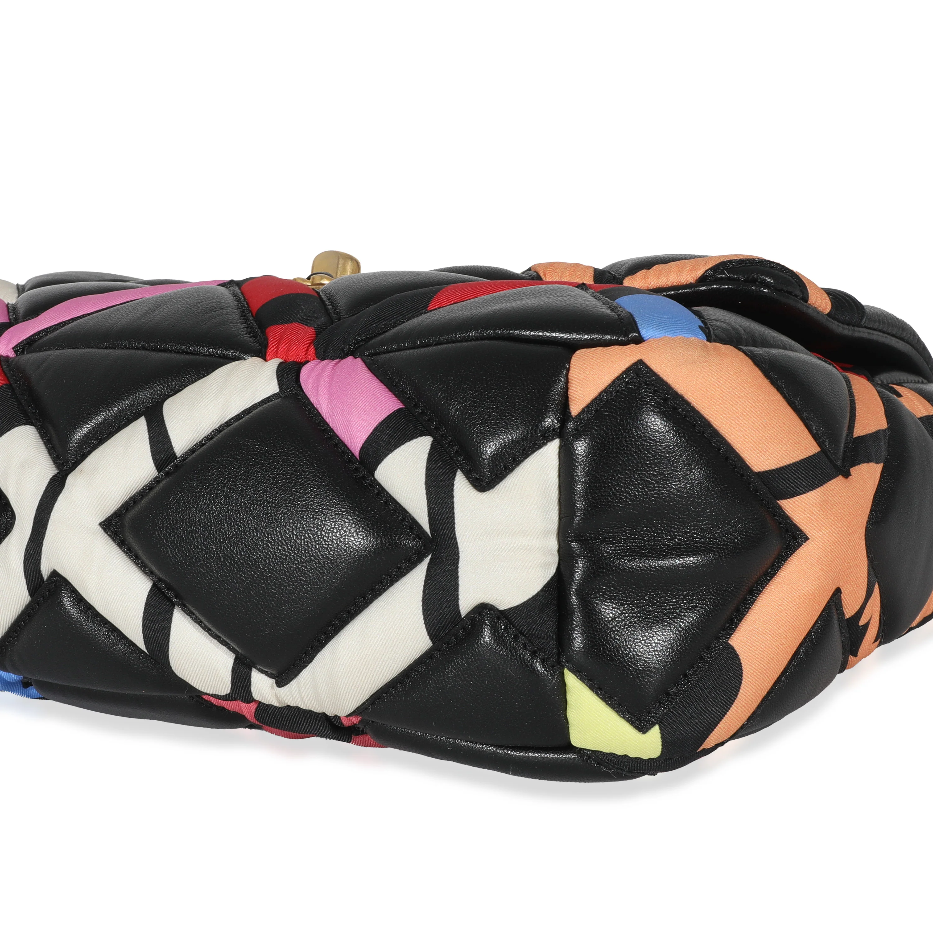 Chanel 22S Black Multicolor Lambskin Fixation Small Chanel 19 Bag - Image 7