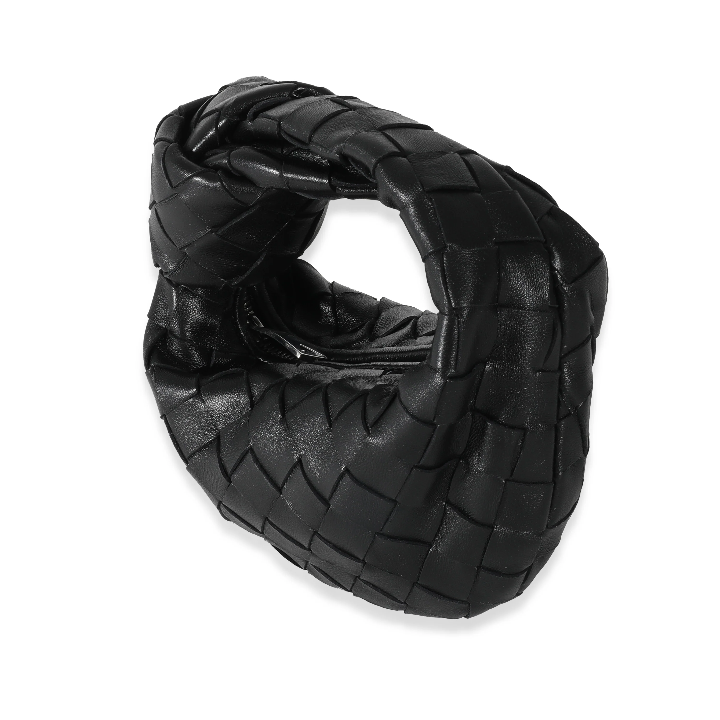 Bottega Veneta Black Intrecciato Lambskin Candy Jodie - Image 2