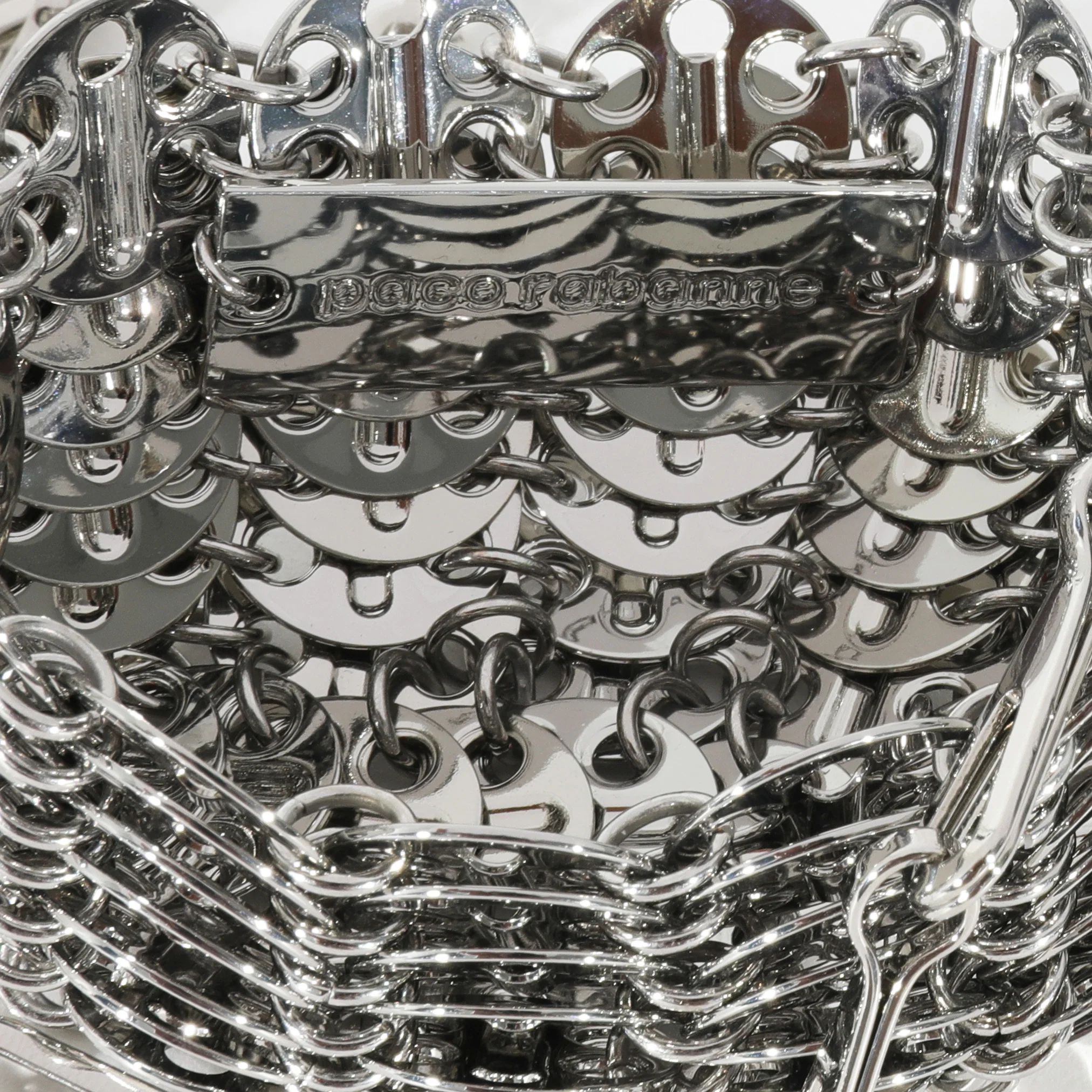 Paco Rabanne Silver Metal Micro 1969 Bag - Image 7