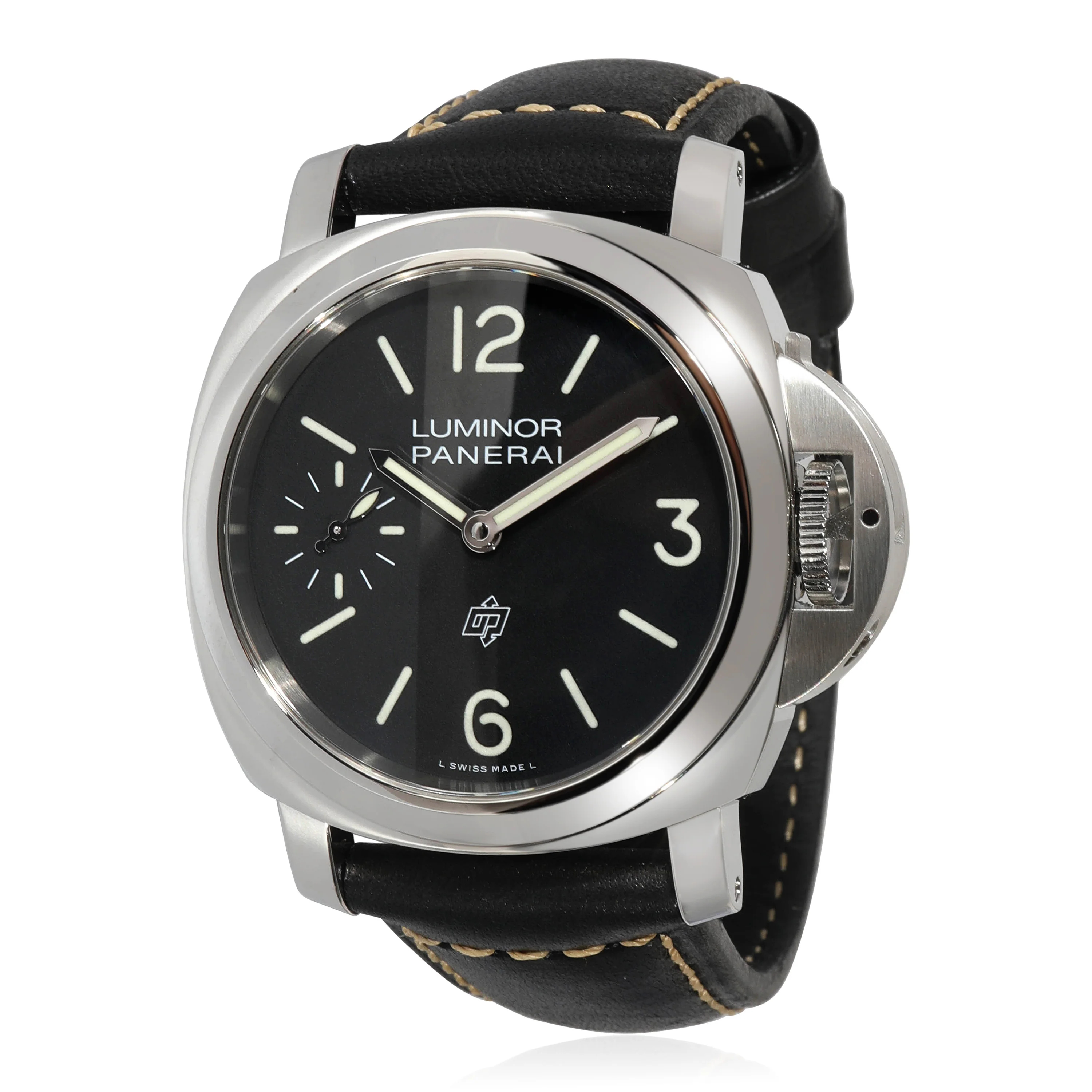 Panerai Luminor Logo PAM01084 Mens Watch in Stainless Steel