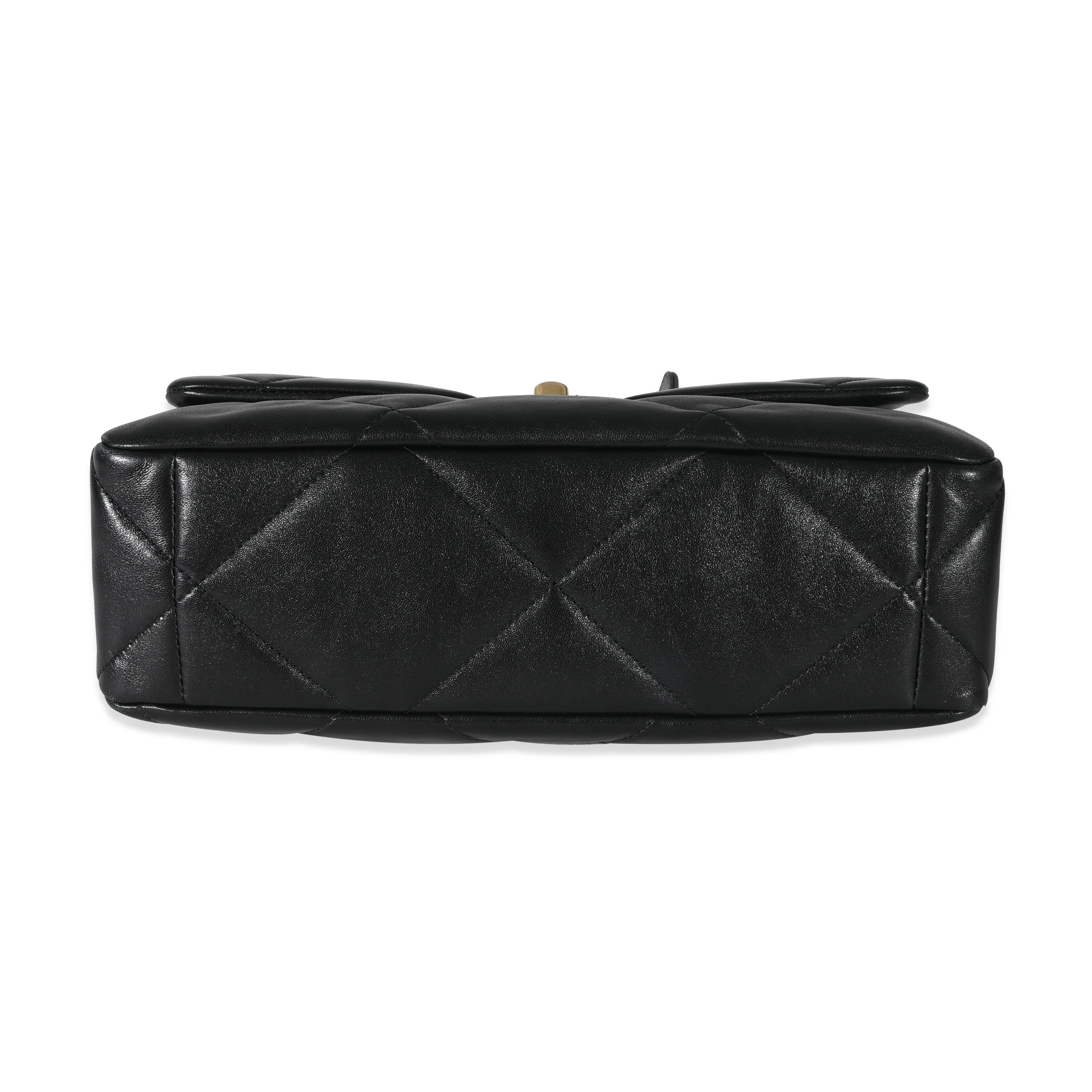 Chanel Black Quilted Lambskin Large Chanel 19 Flap Bag - Image 5