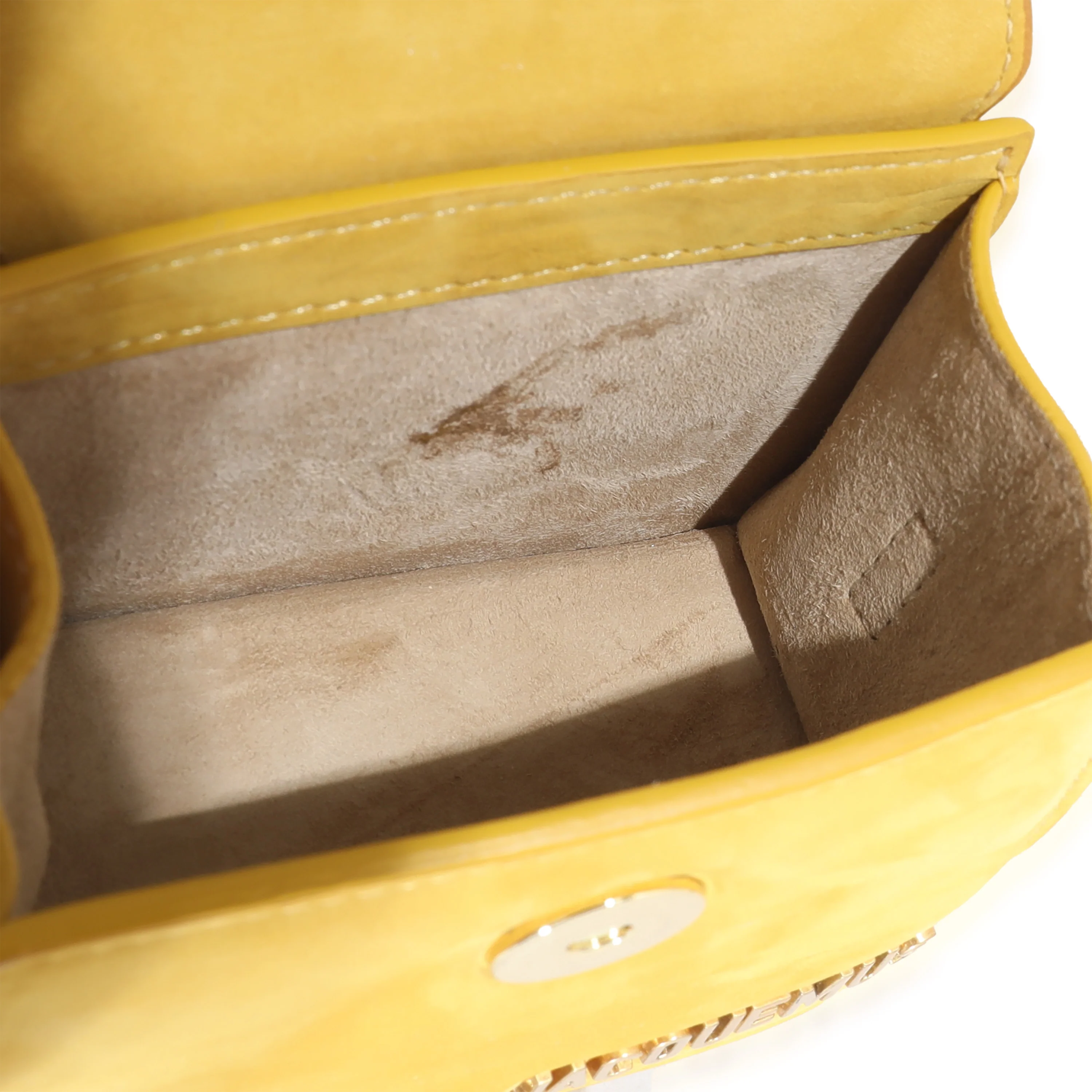 Jacquemus Yellow Suede Le Chiquito Bag - Image 8