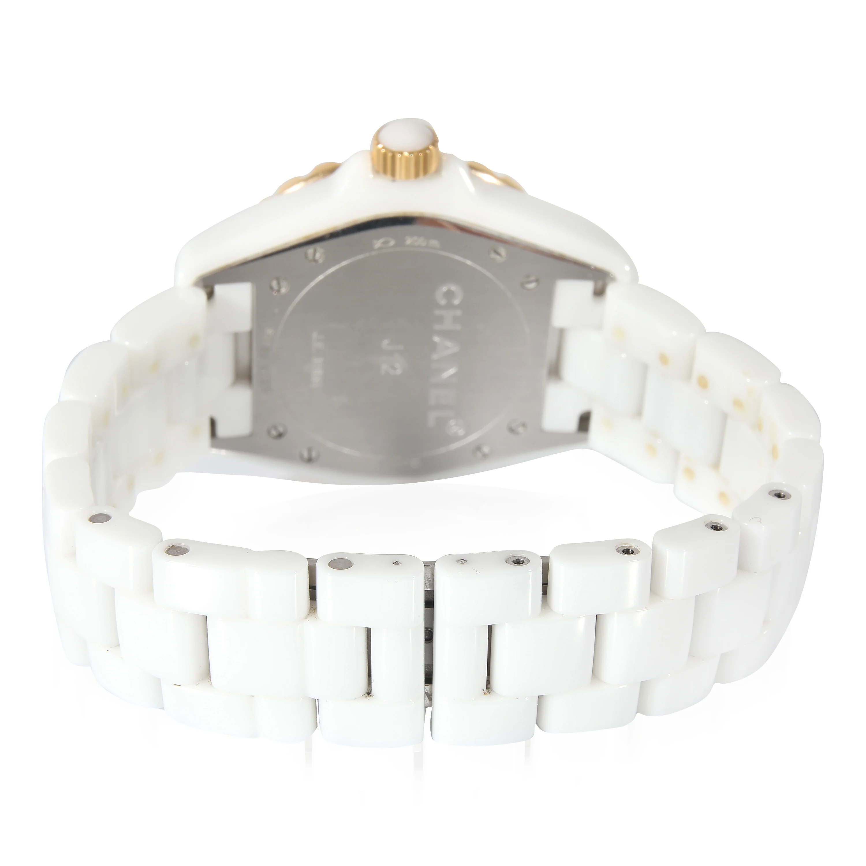 Chanel J-12 H2180 Unisex Watch in 18kt Ceramic/Yellow Gold - Image 4