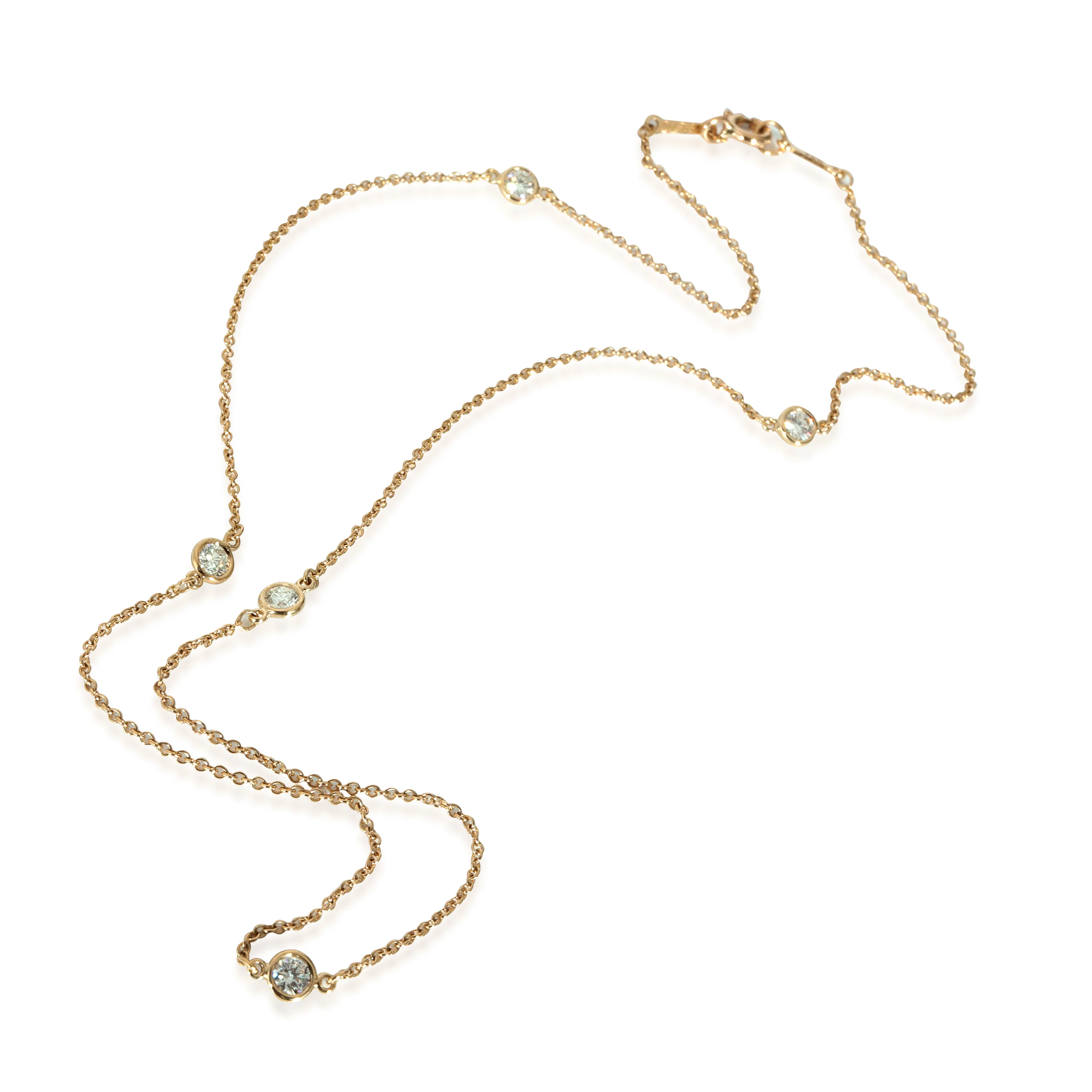 Tiffany & Co. Elsa Peretti 5 Stone DBY in 18k Yellow Gold 0.5 CTW - Image 2