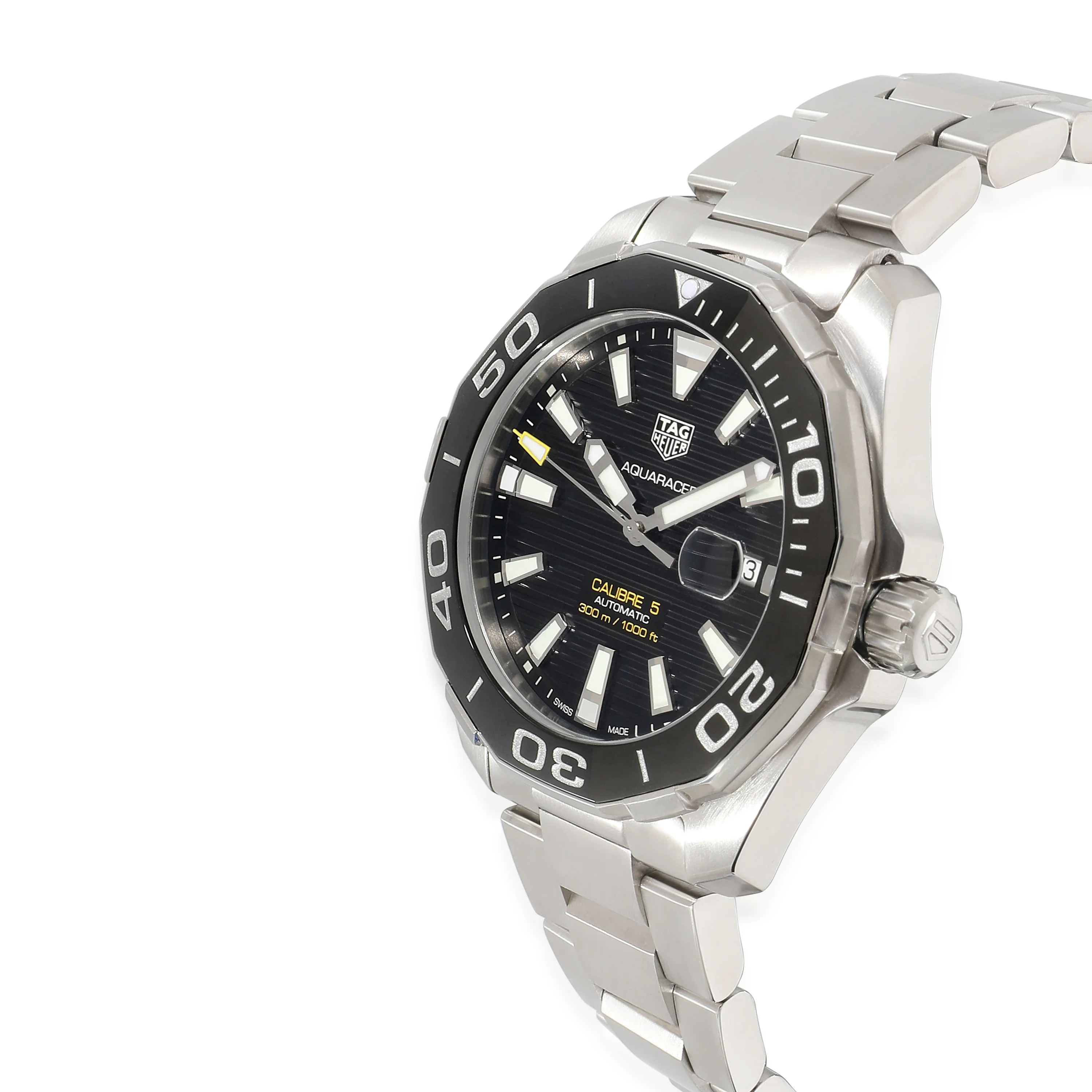 Tag Heuer Aquaracer Calibre 5 WAY201A.BA0927 Mens Watch in  Stainless Steel - Image 2