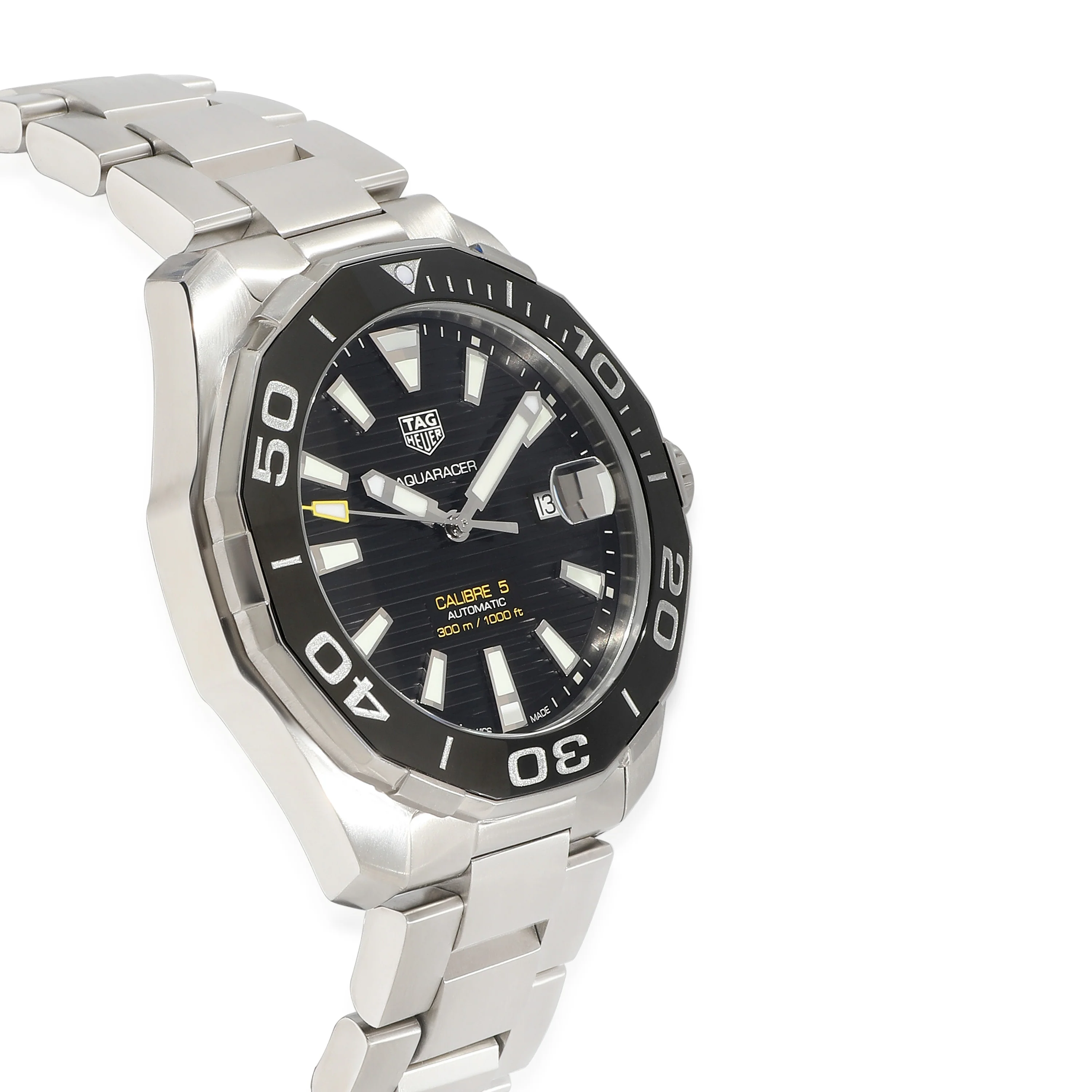 Tag Heuer Aquaracer Calibre 5 WAY201A.BA0927 Mens Watch in  Stainless Steel - Image 3