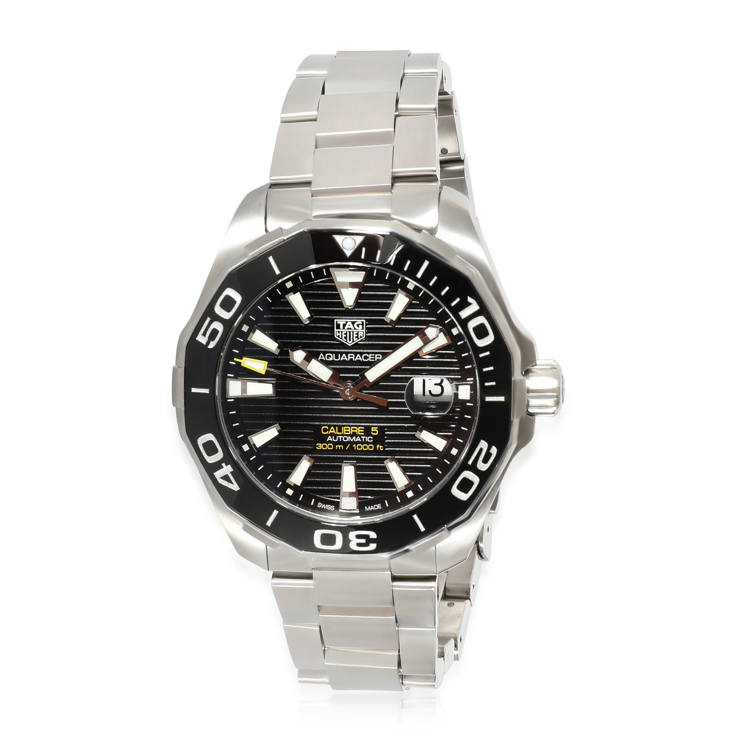 Tag Heuer Aquaracer Calibre 5 WAY201A.BA0927 Mens Watch in  Stainless Steel - Image 6