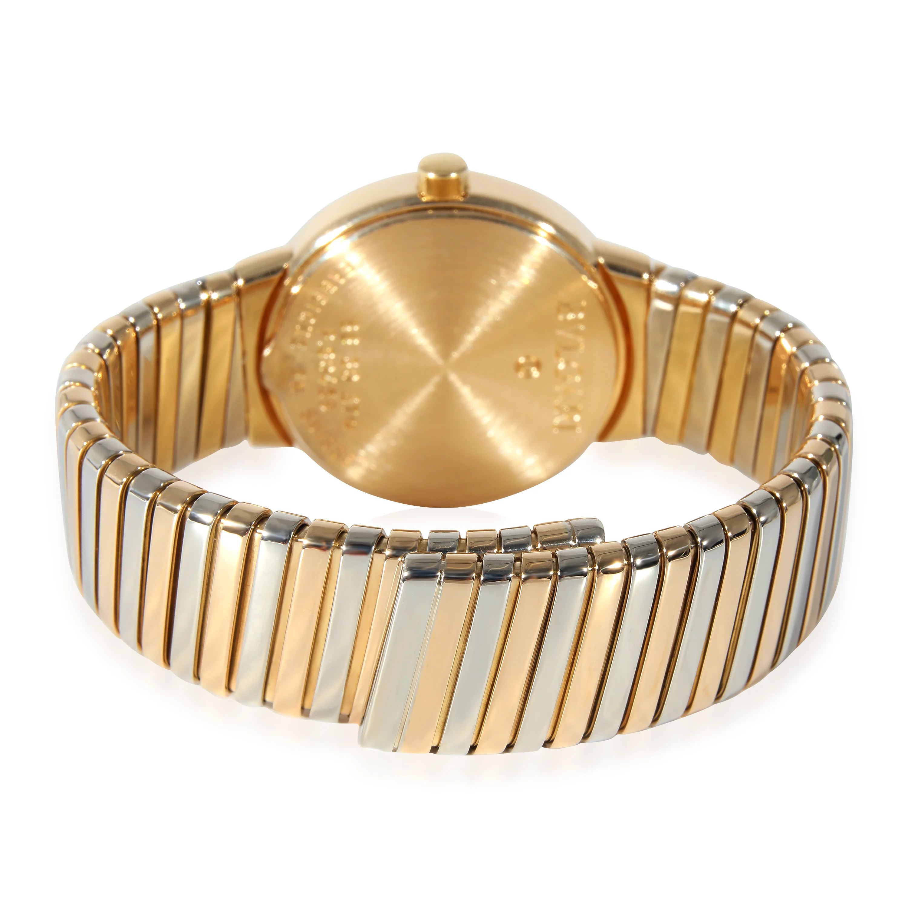 BVLGARI Tubogas BB 30 AT Womens Watch in 18kt White Gold/Yellow Gold - Image 4